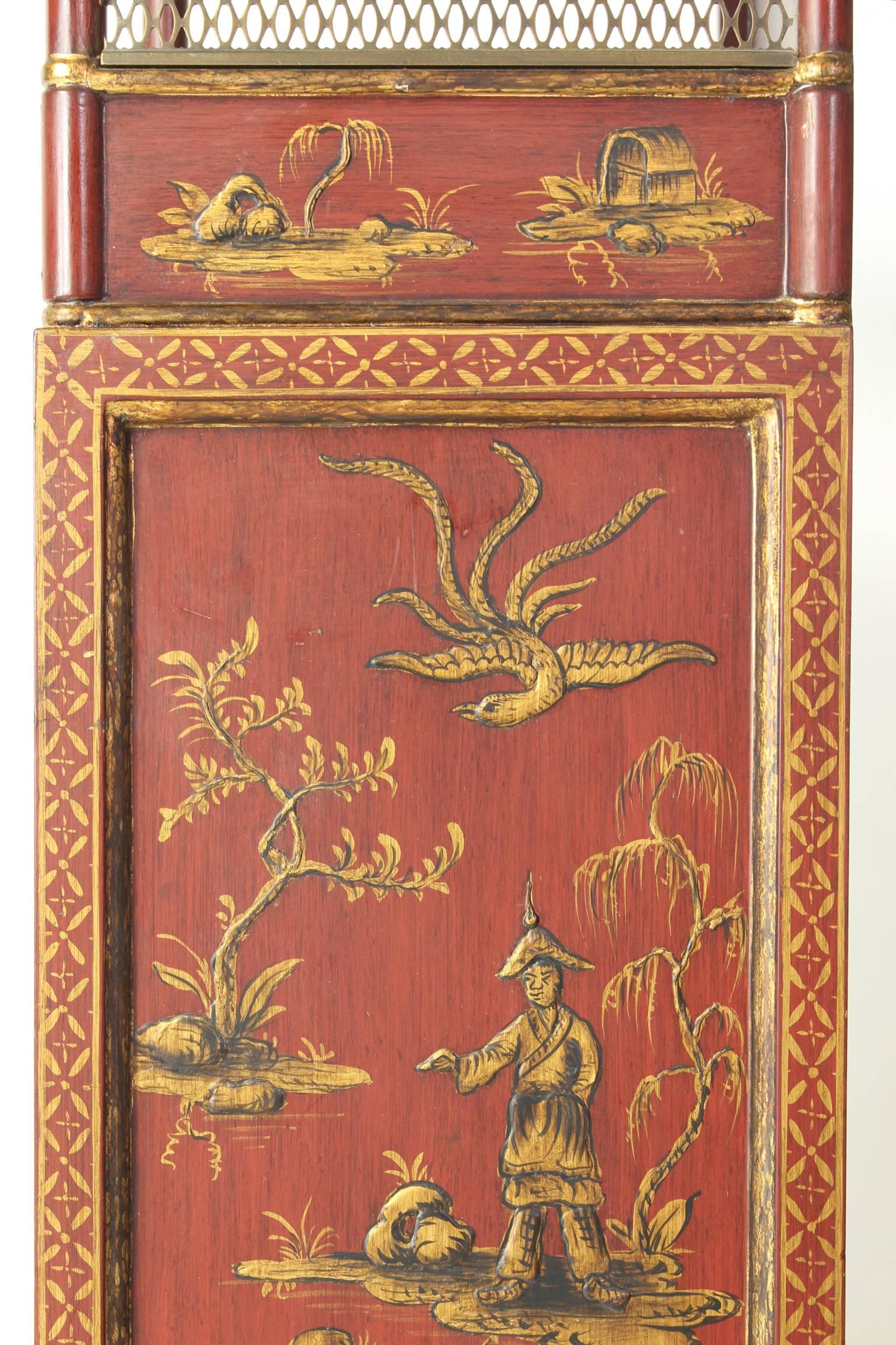 Chinoiserie Decorated Bookcase 1