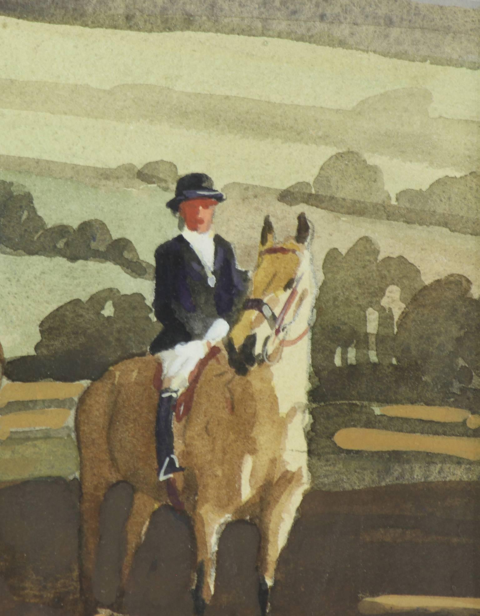 Large Sporting Painting by William N. Gaunt 1