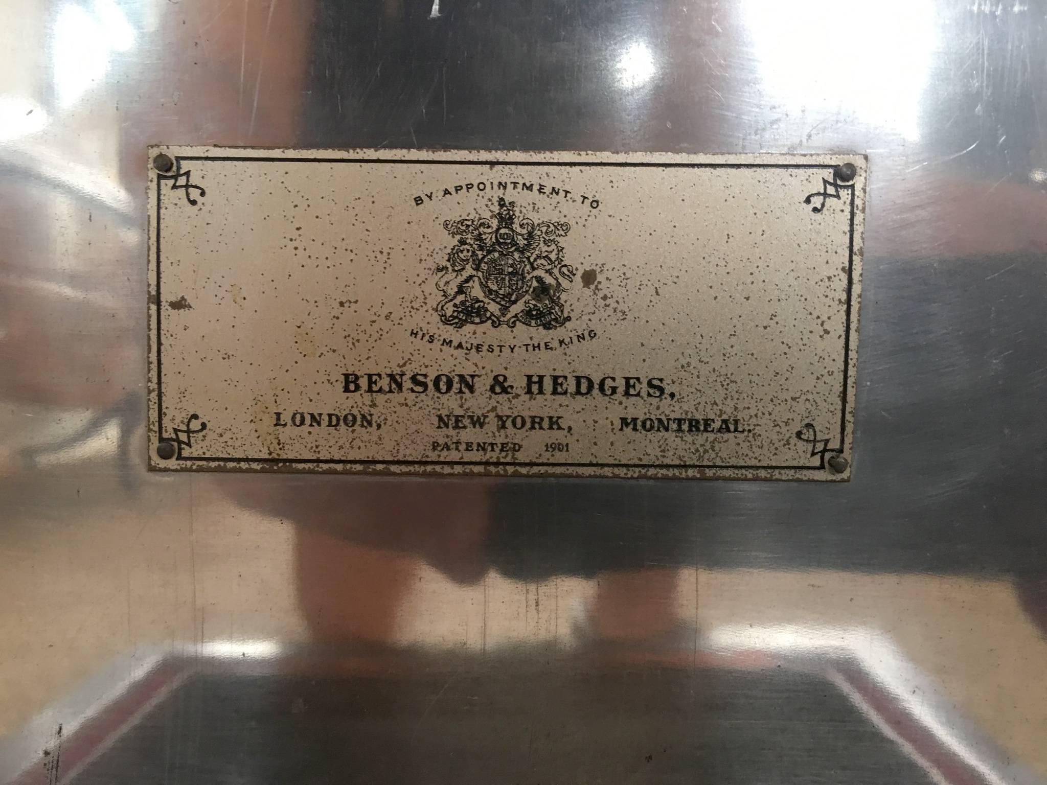 English Edwardian Cigar Humidor by Benson & Hedges 3