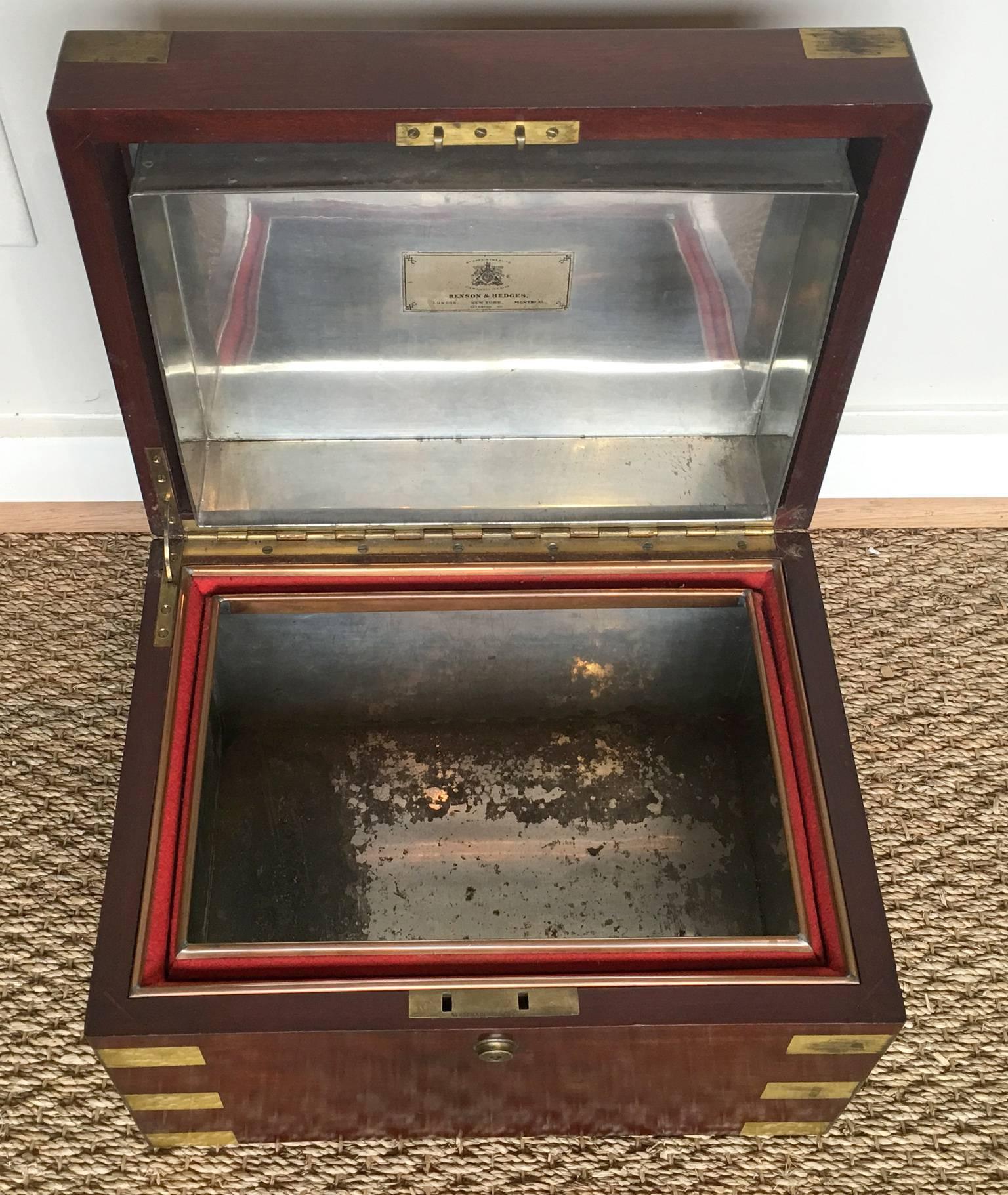 English Edwardian Cigar Humidor by Benson & Hedges 2