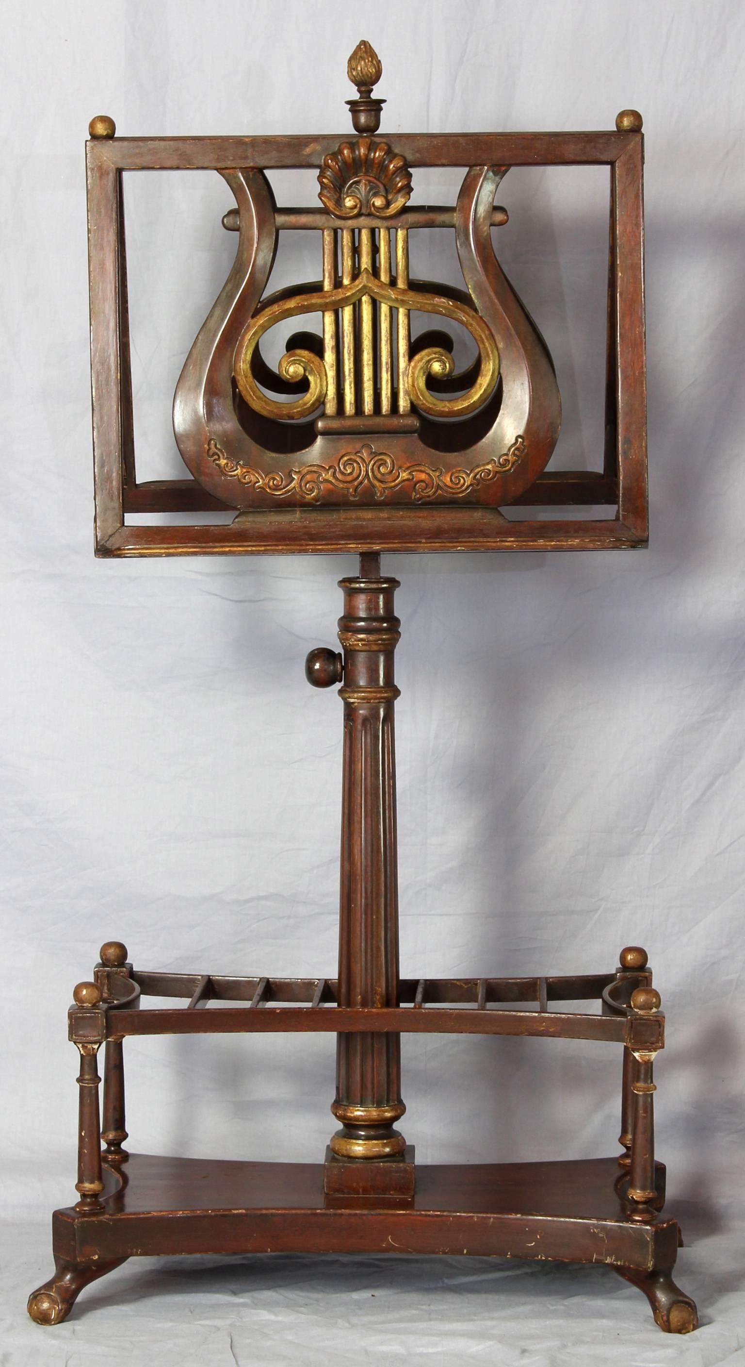 Early 19th Century English Regency Duet Stand For Sale