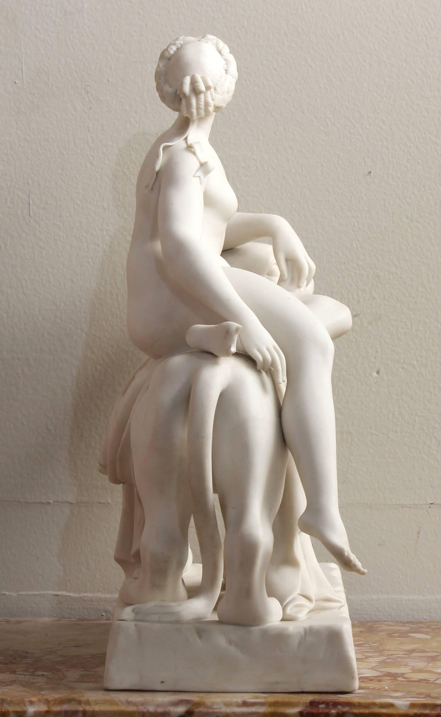 English Mid-19th Century Parian Ware Statue of 