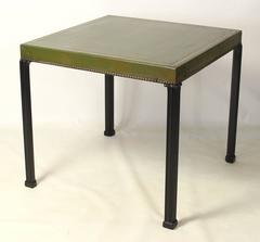 Georgian Style Leather Topped Card Table