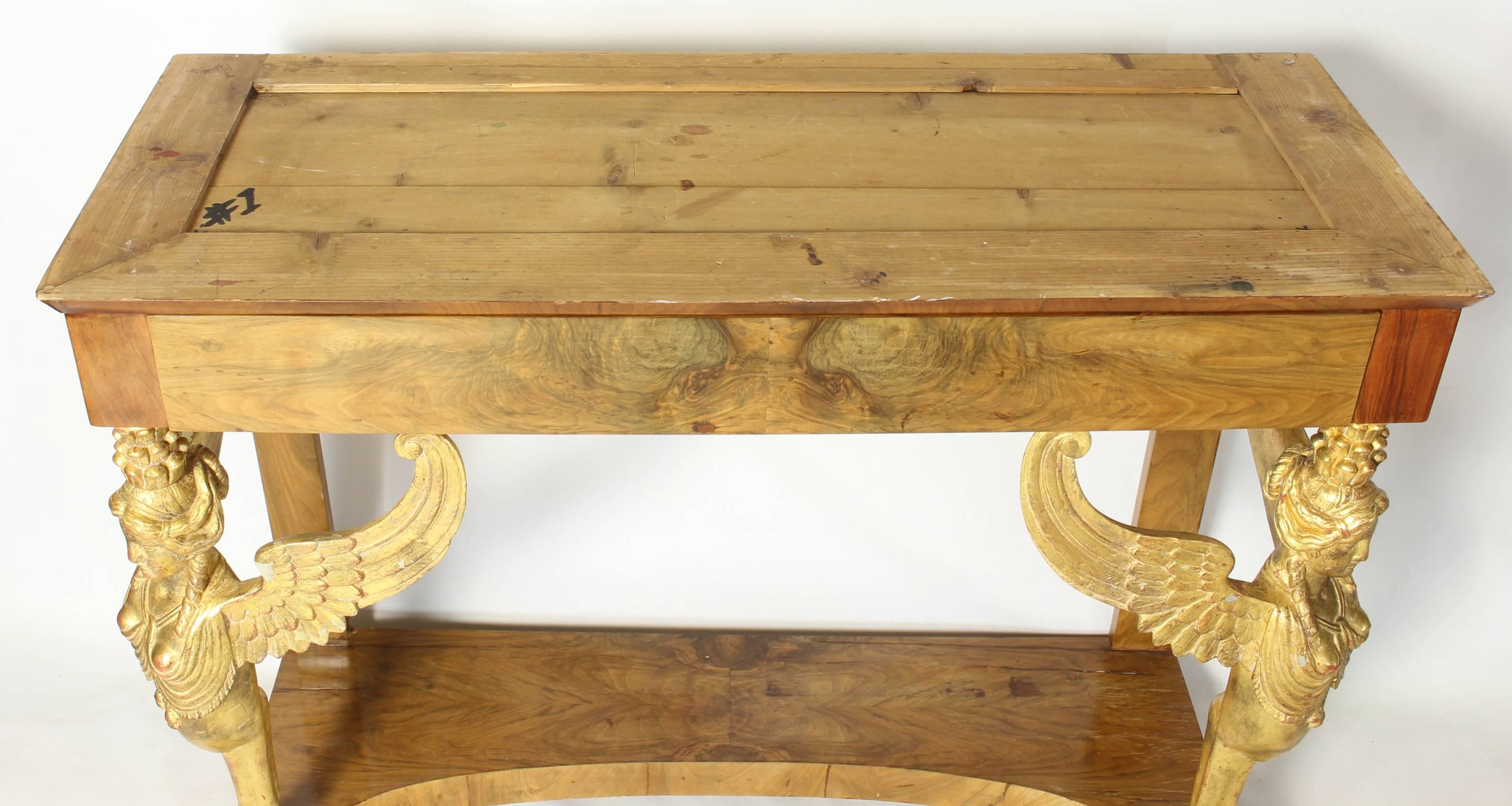 Pair of 19th Century Italian Neoclassical Console Tables 4