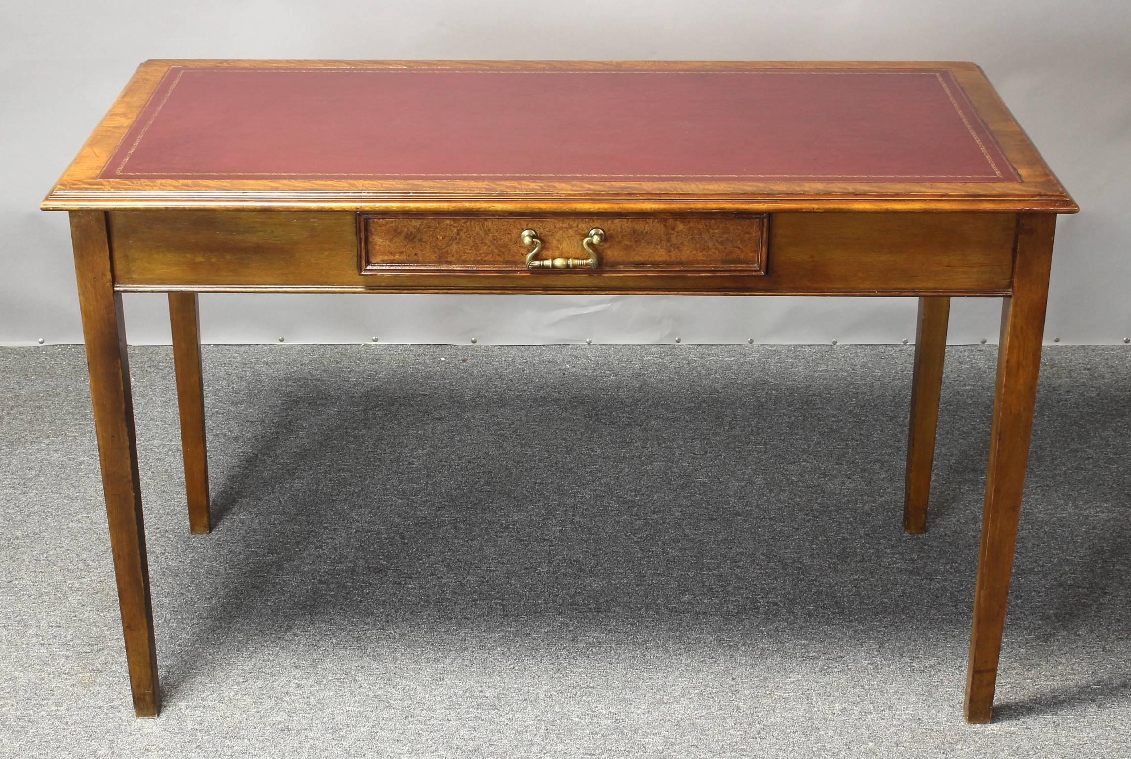 Edwardian Leather Top Writing Table 2
