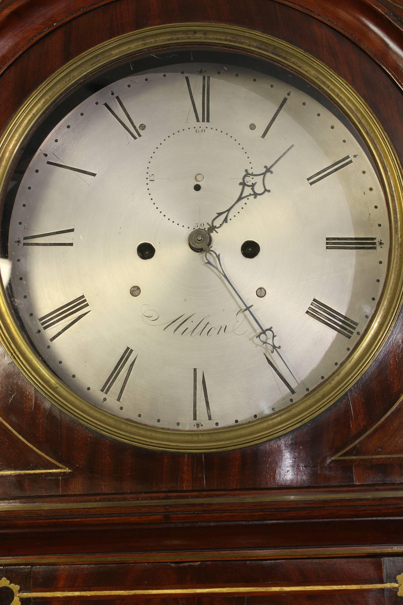 Irish Regency Eight Day Tall Case Clock 2