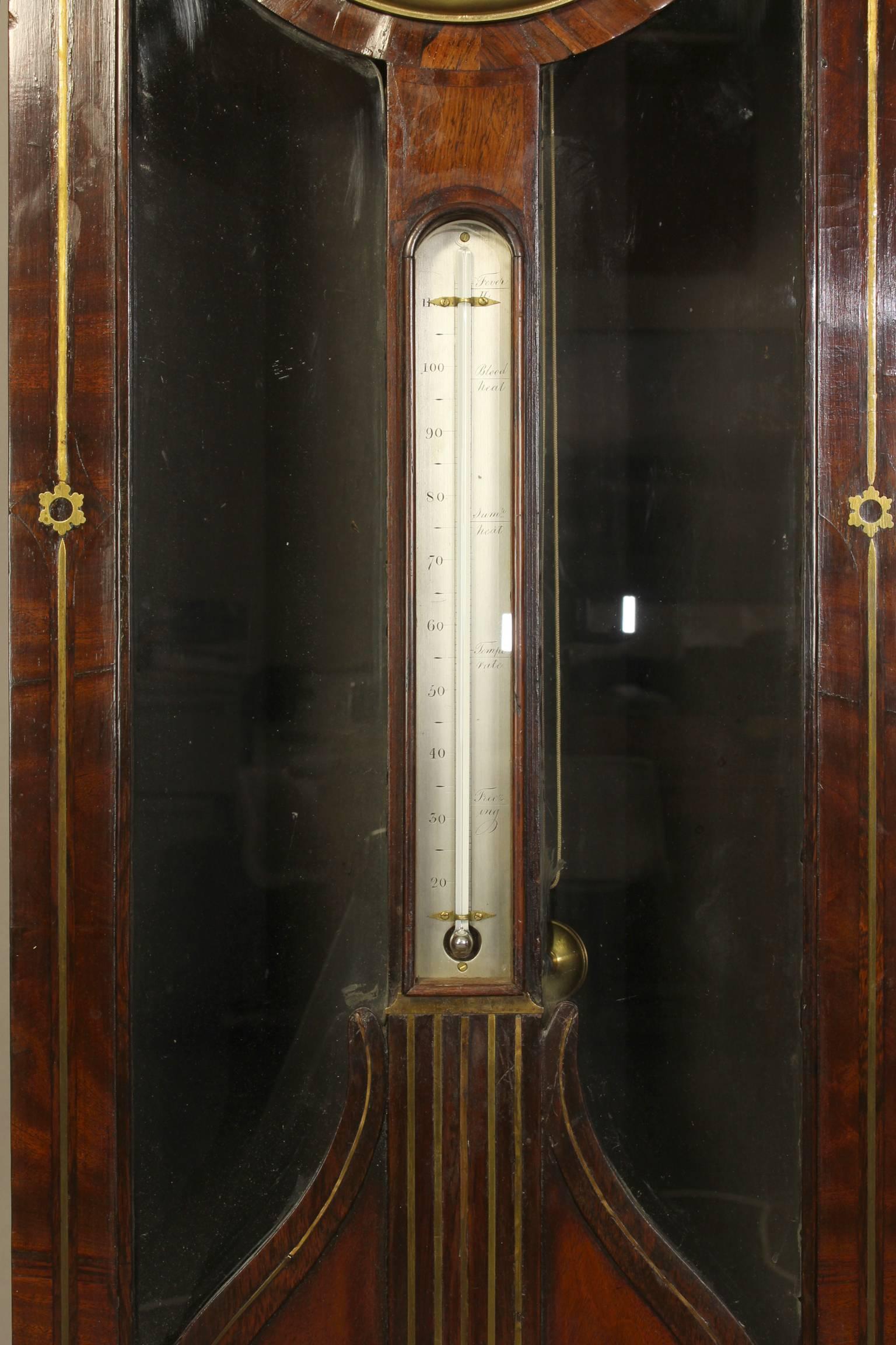 Irish Regency Eight Day Tall Case Clock 4