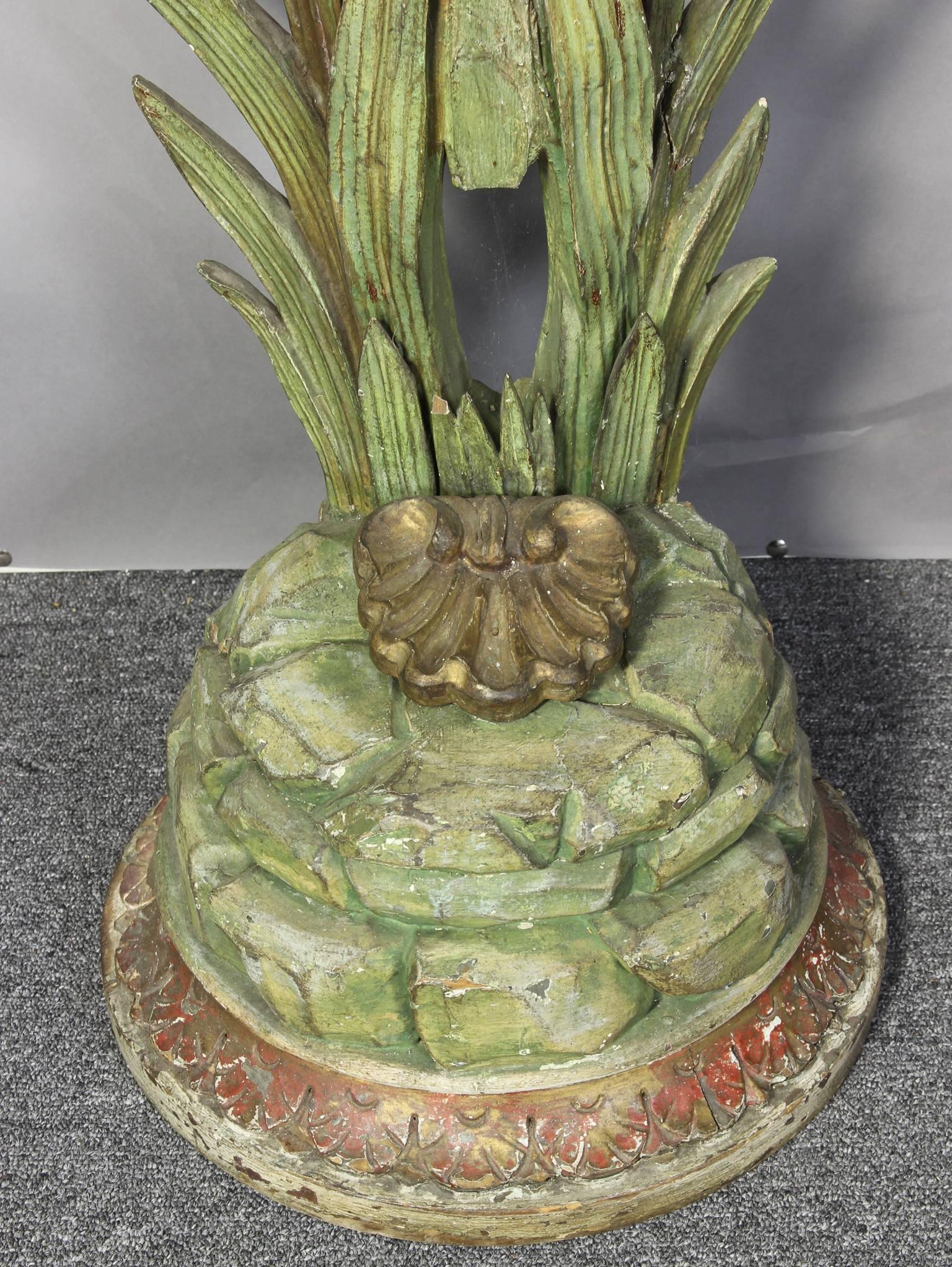 18th Century Italian Carved Wood Baptismal Font For Sale 6