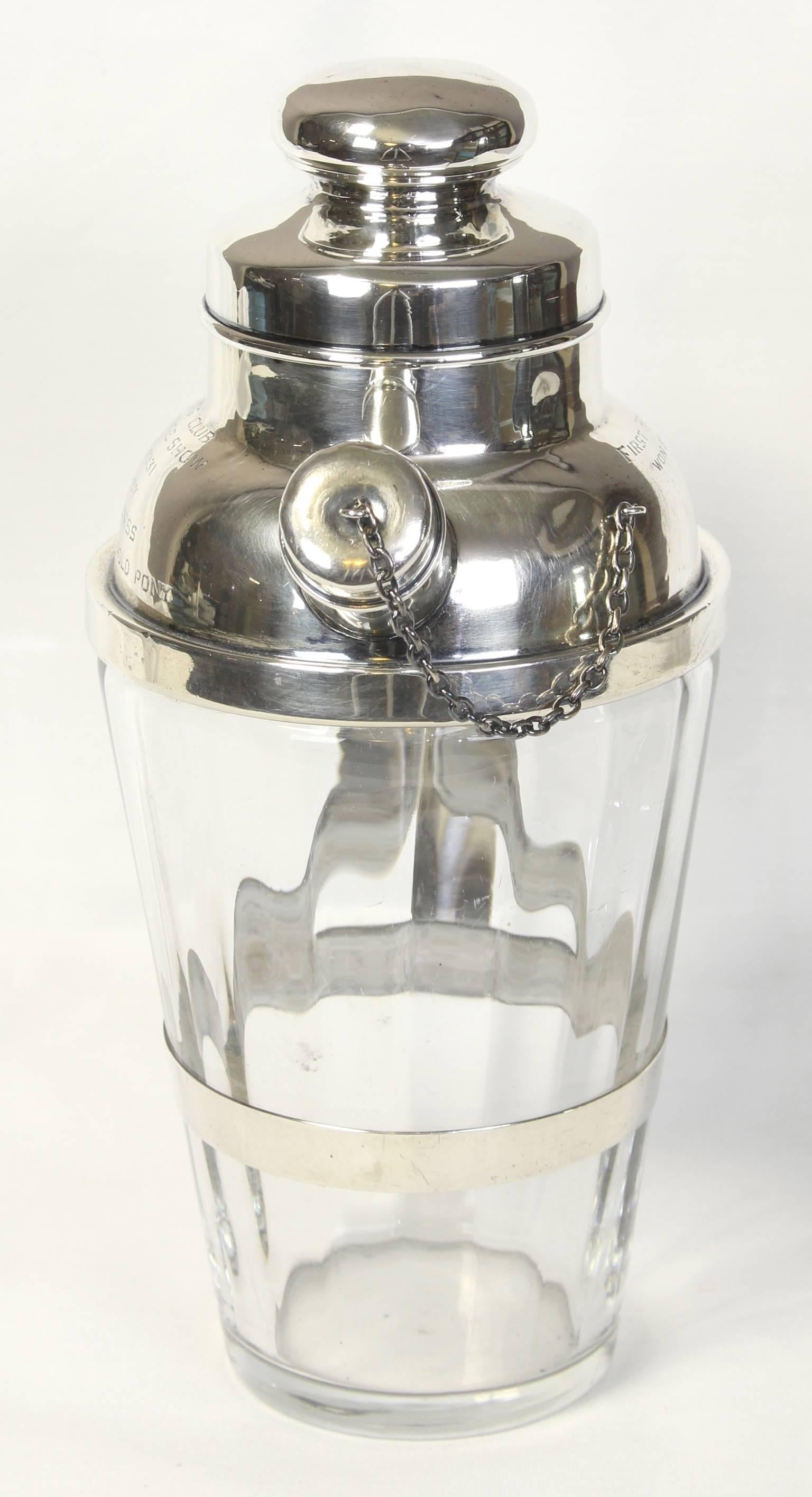 sterling silver cocktail shaker