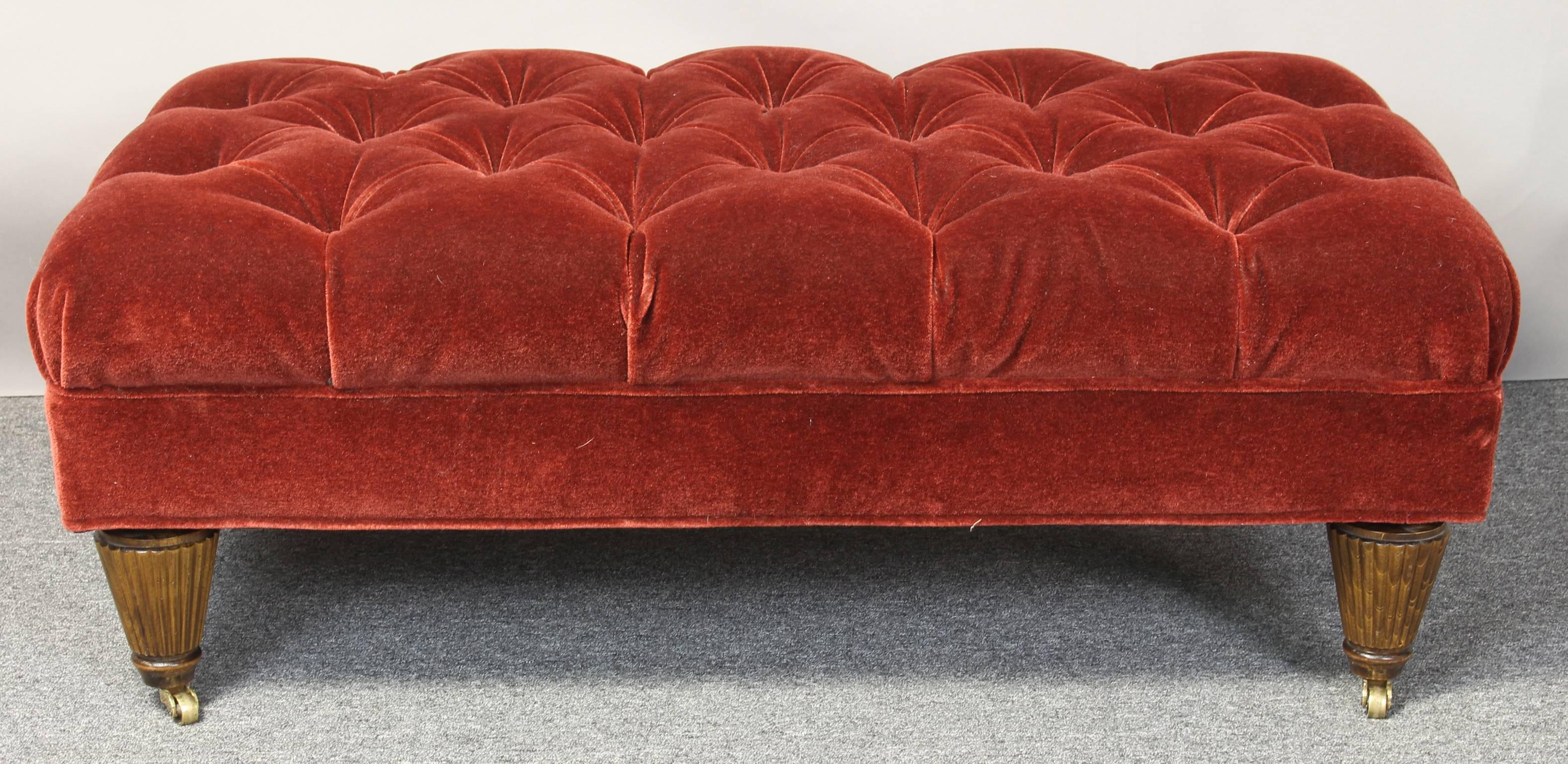 20th Century Large Buttoned Ottoman