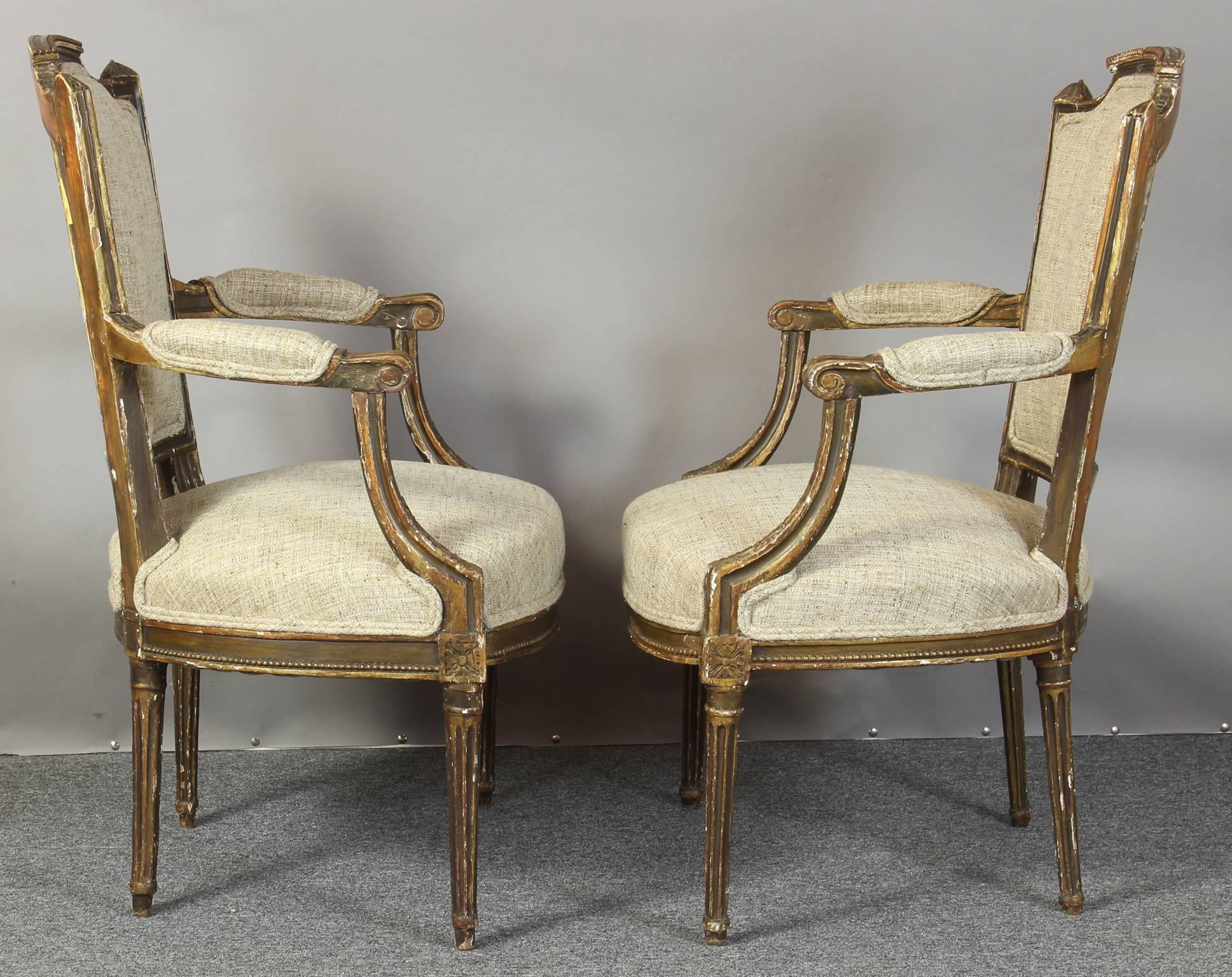 Pair of 18th Century French Fauteuils In Good Condition In Kilmarnock, VA