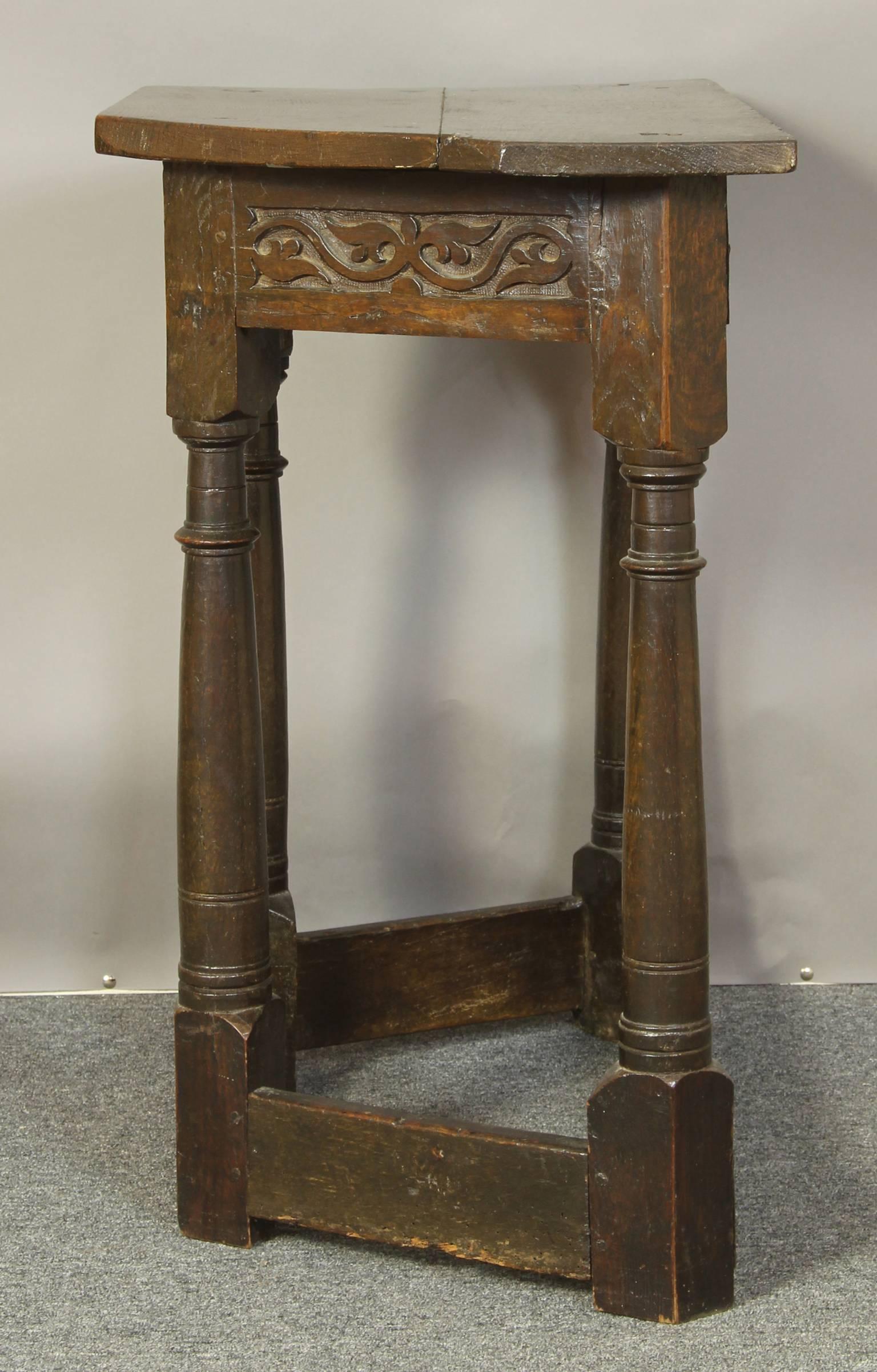18th Century English Oak Console Table 2