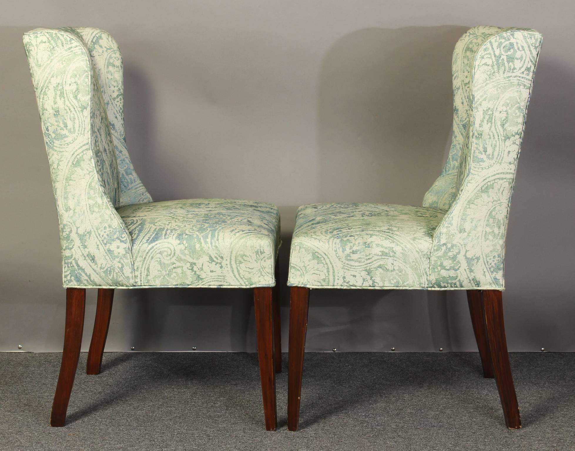 20th Century Set of Four Upholstered Dining Chairs For Sale