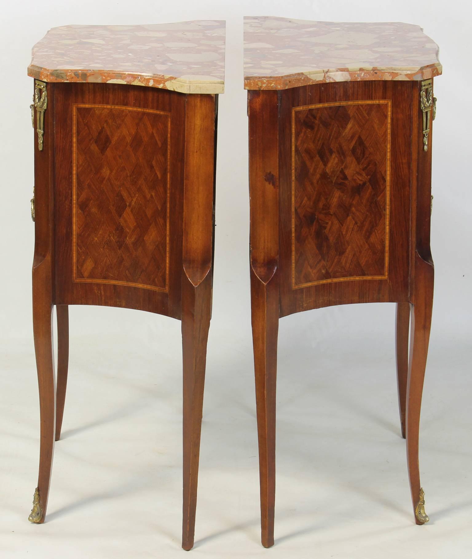 Pair of French Bedside Tables 1