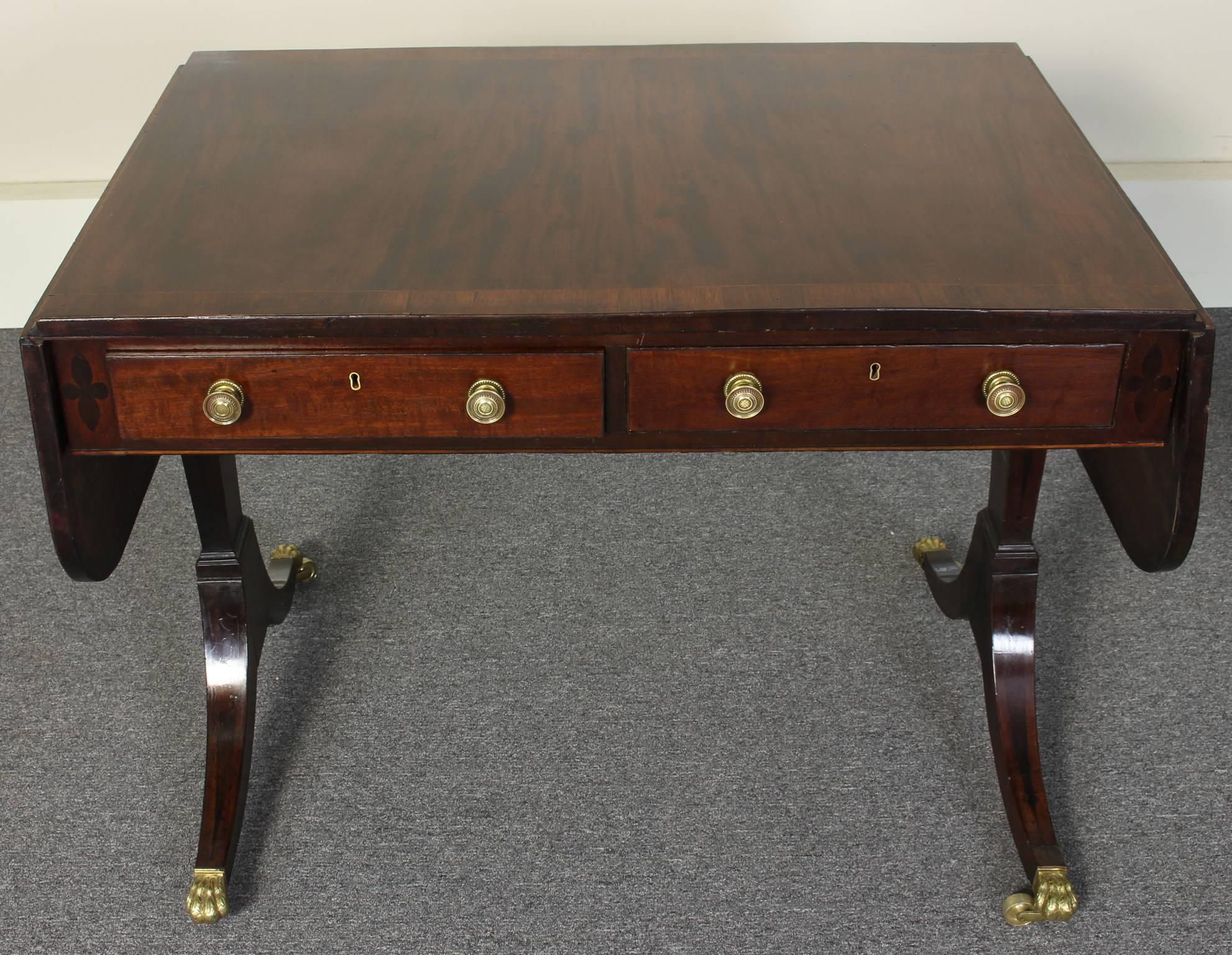 19th Century Regency Mahogany Sofa Table