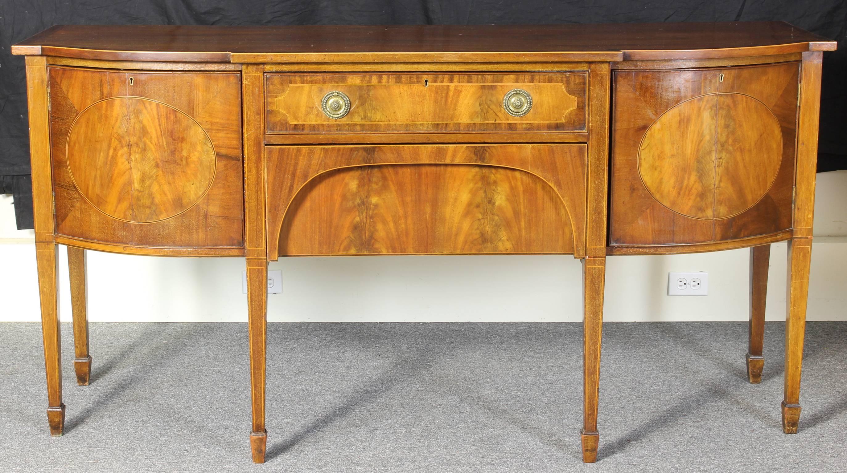 Late 19th Century Hepplewhite Style Sideboard 1