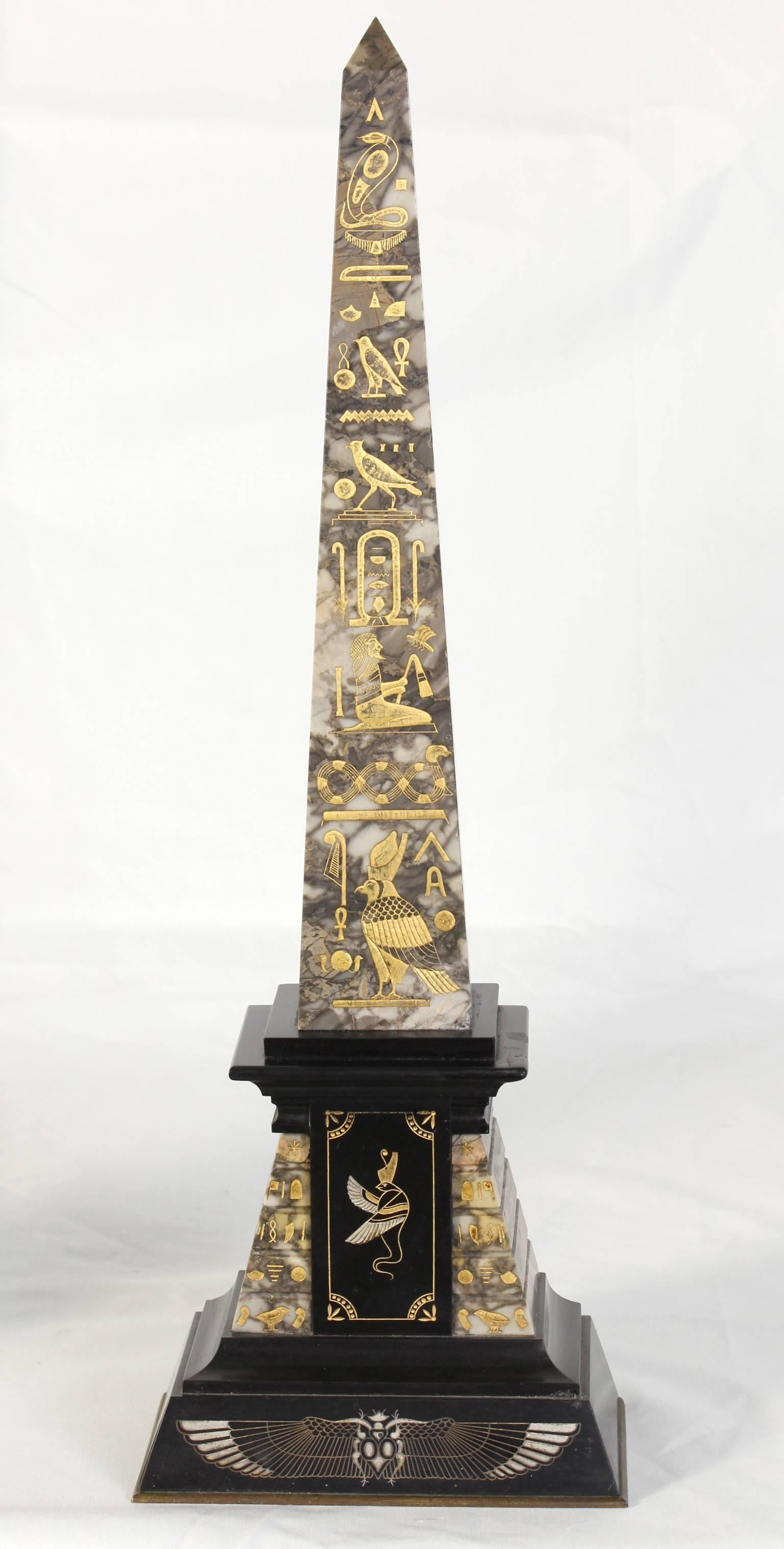Pair of Egyptian Revival Obelisks For Sale 2