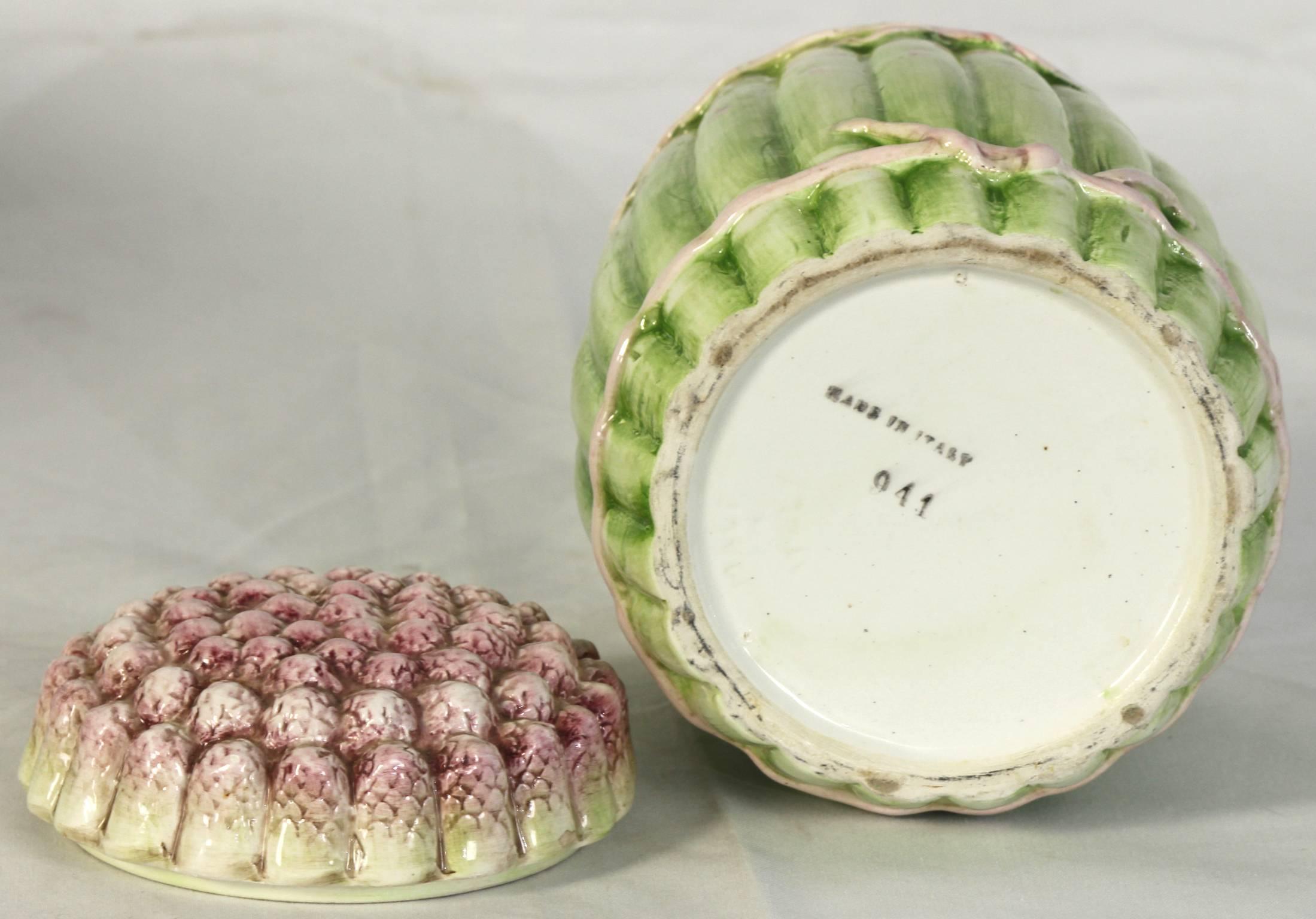 Collection of Vintage Italian Ceramic Asparagus Containers 1
