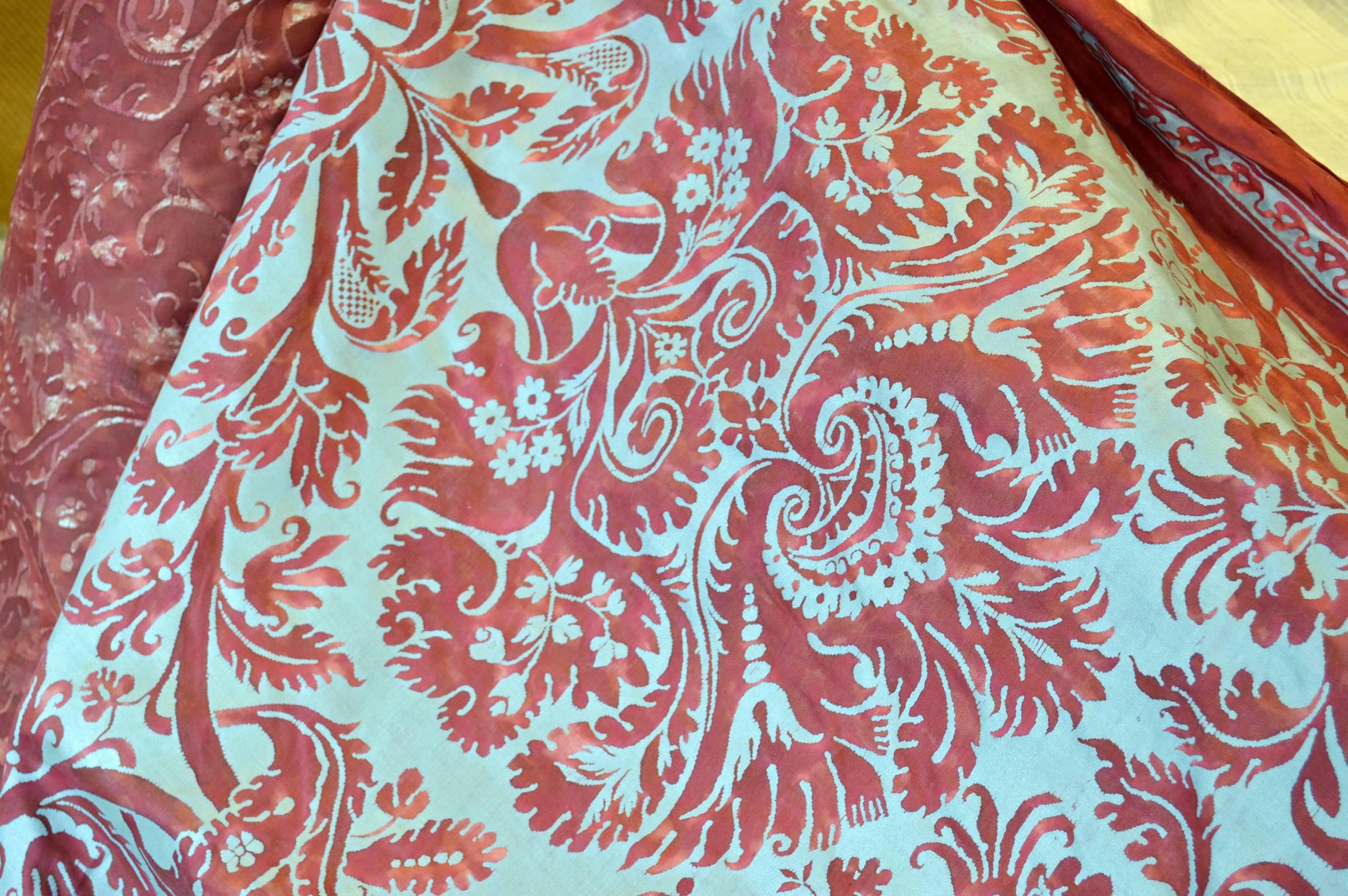 Italian 28 Yards of Vintage Fortuny Fabric 