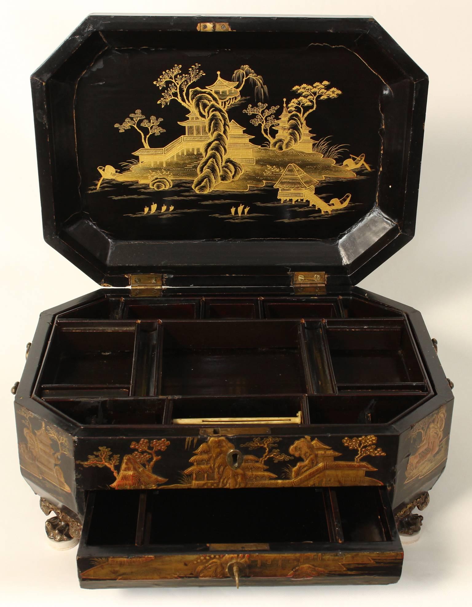 19th Century Chinese Export Sewing Box 2