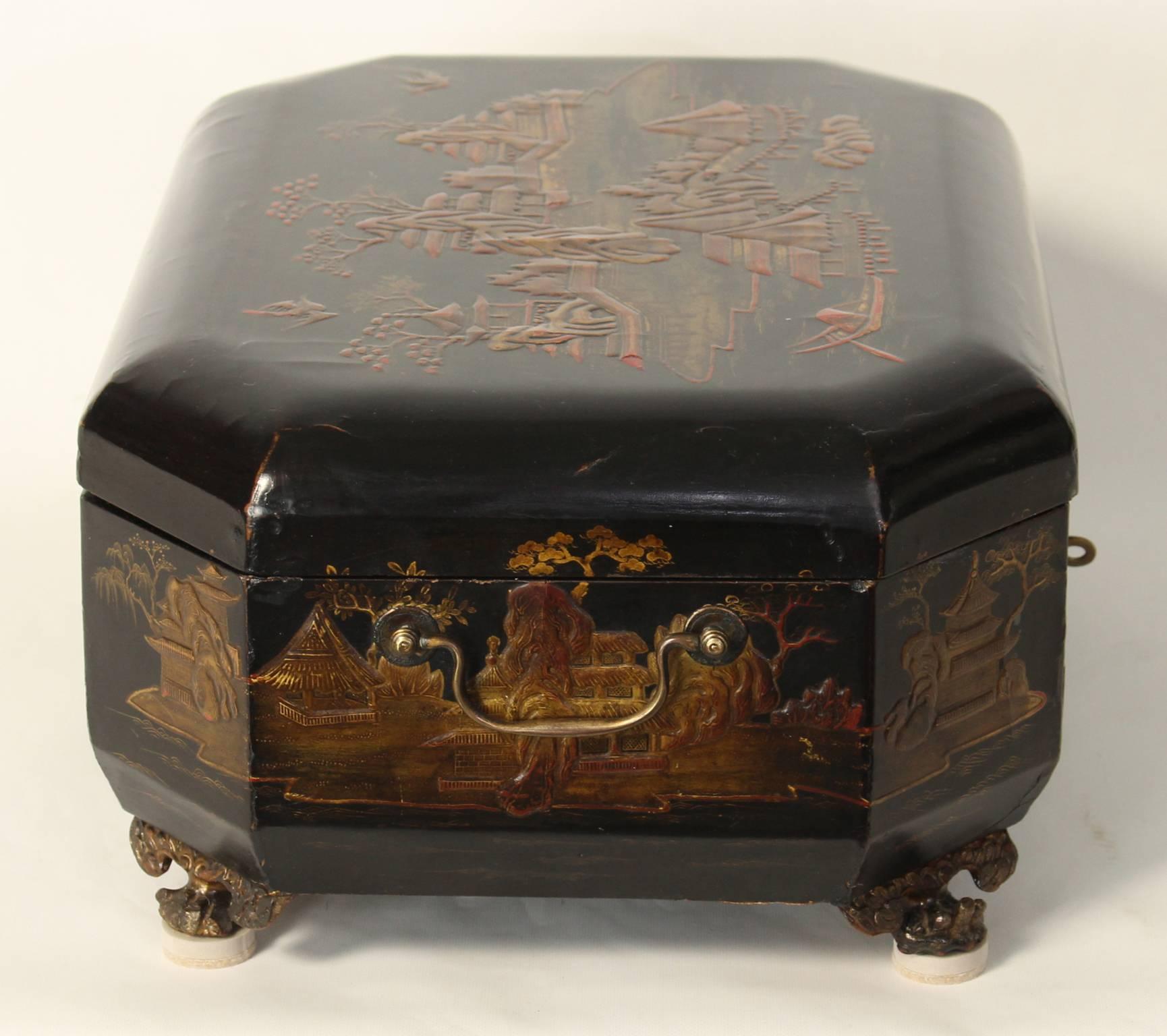 19th Century Chinese Export Sewing Box 1