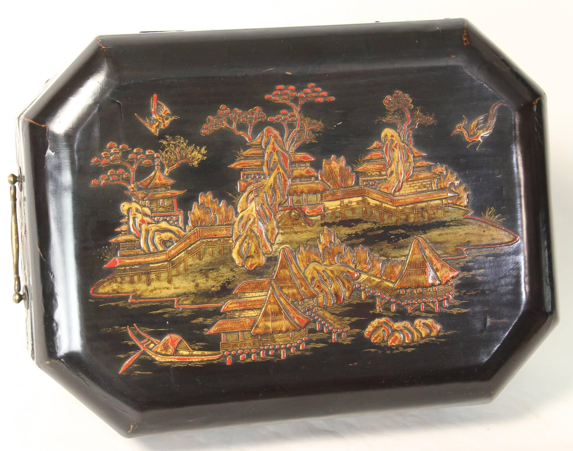 19th Century Chinese Export Sewing Box 3