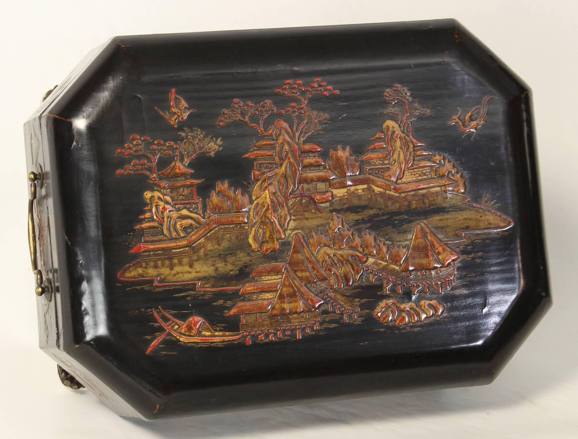 19th Century Chinese Export Sewing Box 4