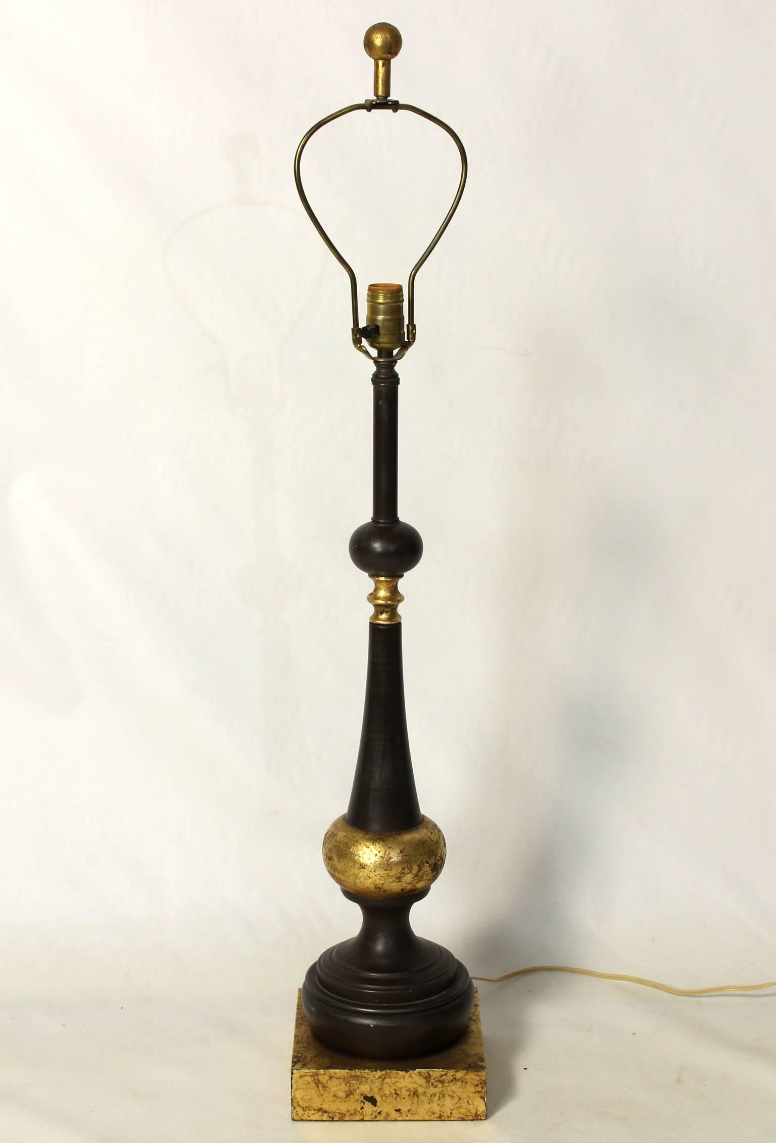 American Mid-Century Balustrade Form Table Lamp