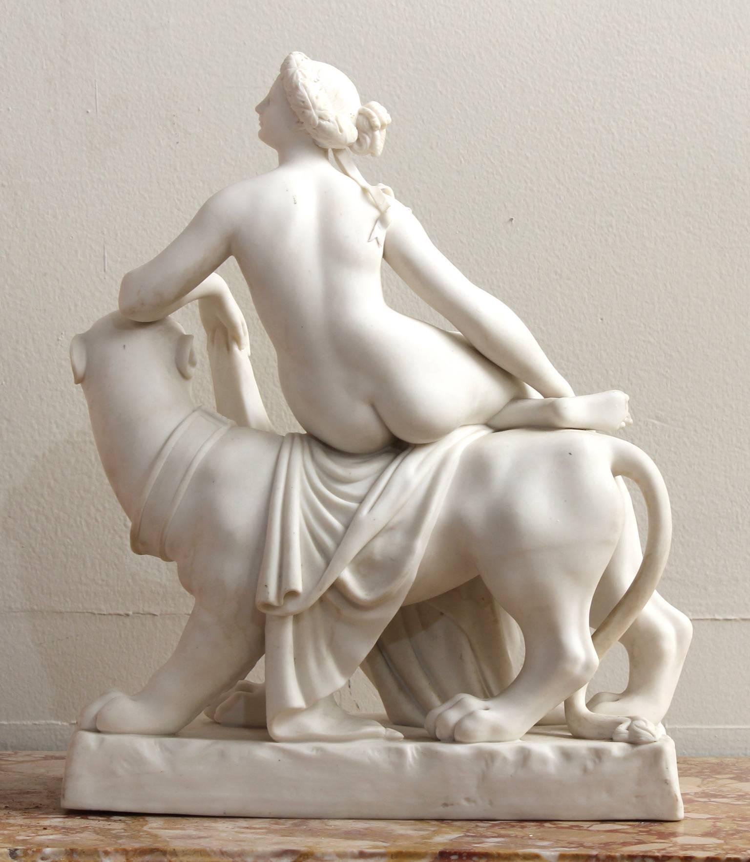 Classical Roman Mid-19th Century Parian Ware Statue of 