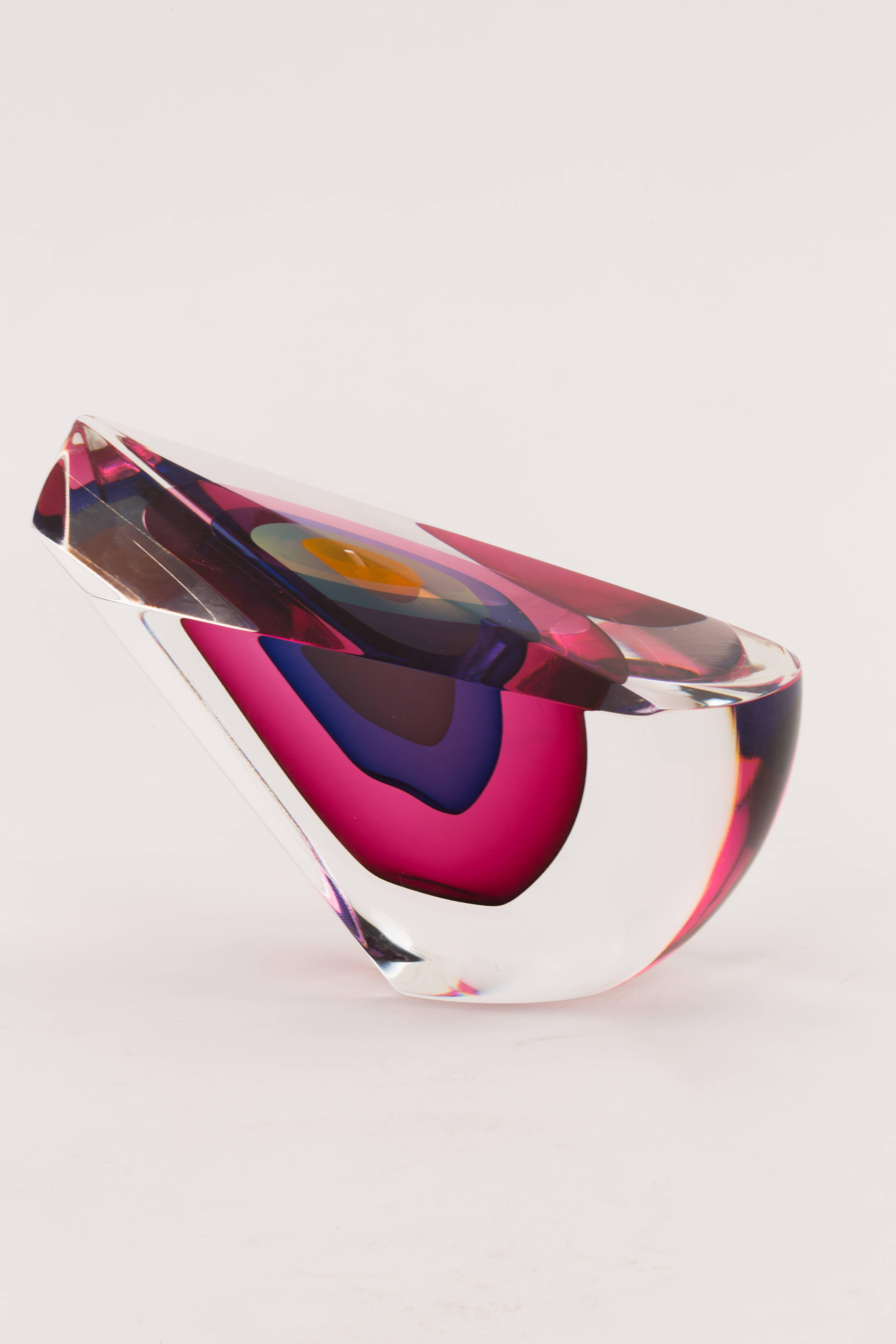 Modern Harvey Littleton Art Glass Sculpture
