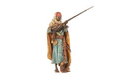 Austrian Art Nouveau Orientalist Sculpture "Arabian Soldier" by Bergman