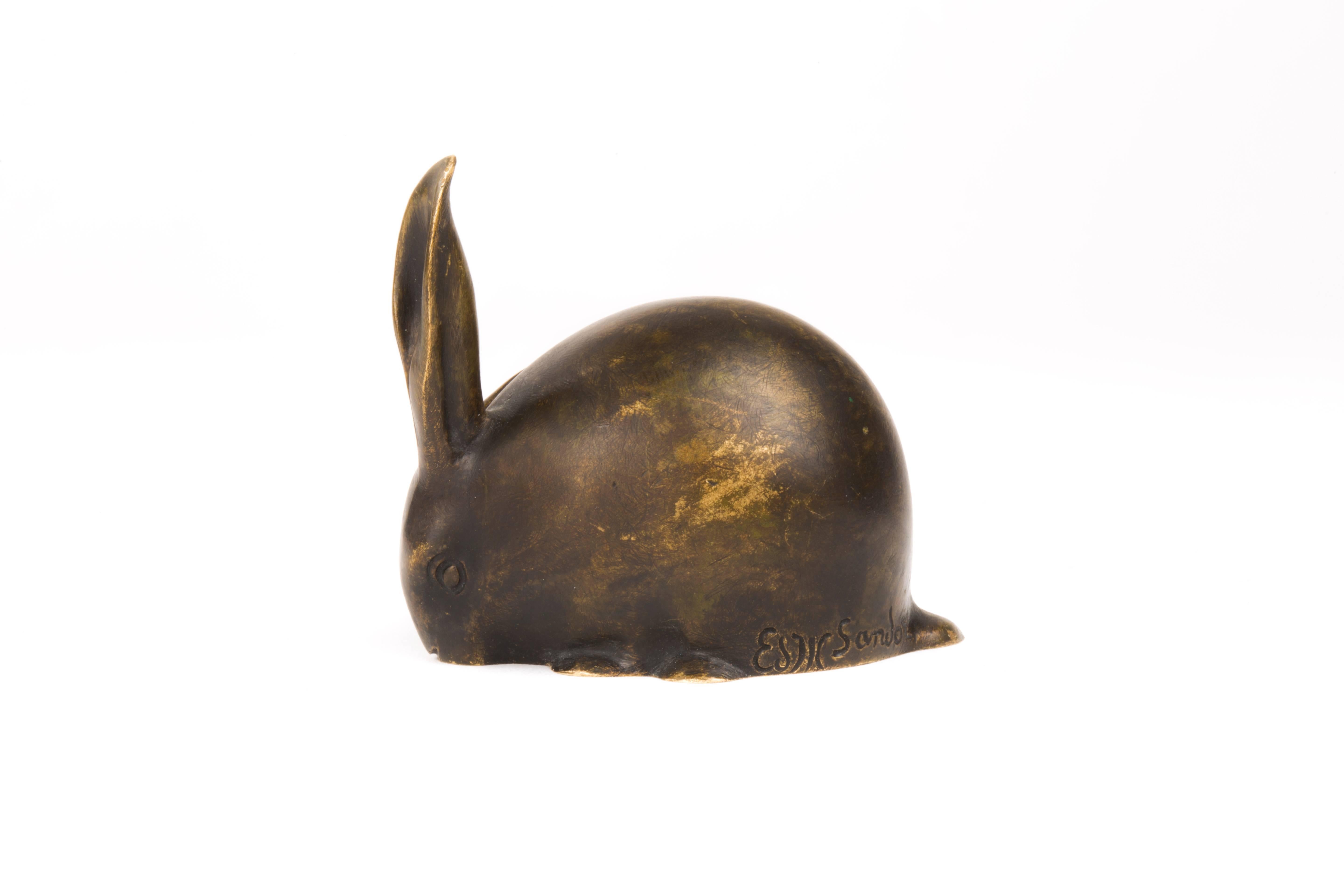 A playful but rare French Art Deco bronze 