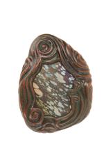 Art Nouveau Tiffany Studios Mosaic Bronze and Glass Paperweight