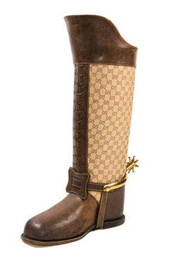 Vintage 1960s Midcentury Gucci Boot Umbrella Holder, Holy Grail