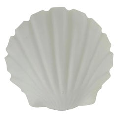 Wandleuchte „Opal Glass Seashell“ von Glashütte Limburg, Deutschland, 1970er Jahre