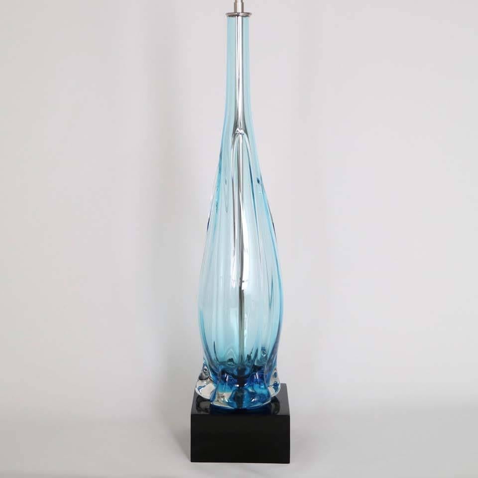 Lacquered Mid-Century Modern Archimede Seguso Monumental Glass Lamp