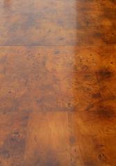 Milo Baughman Parsons Dining Table in Deep Burl for Lane