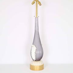 Restored Monumental Murano Glass Lamp by Barovier