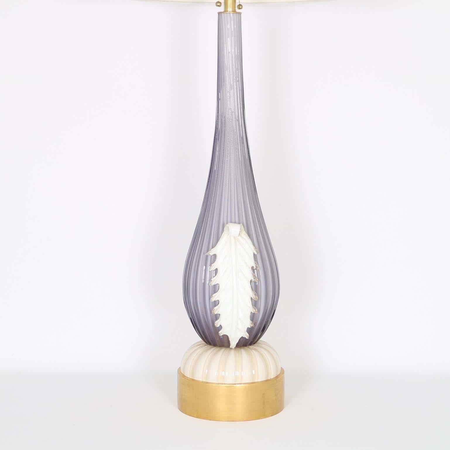 Mid-20th Century Restored Monumental Murano Glass Lamp by Barovier