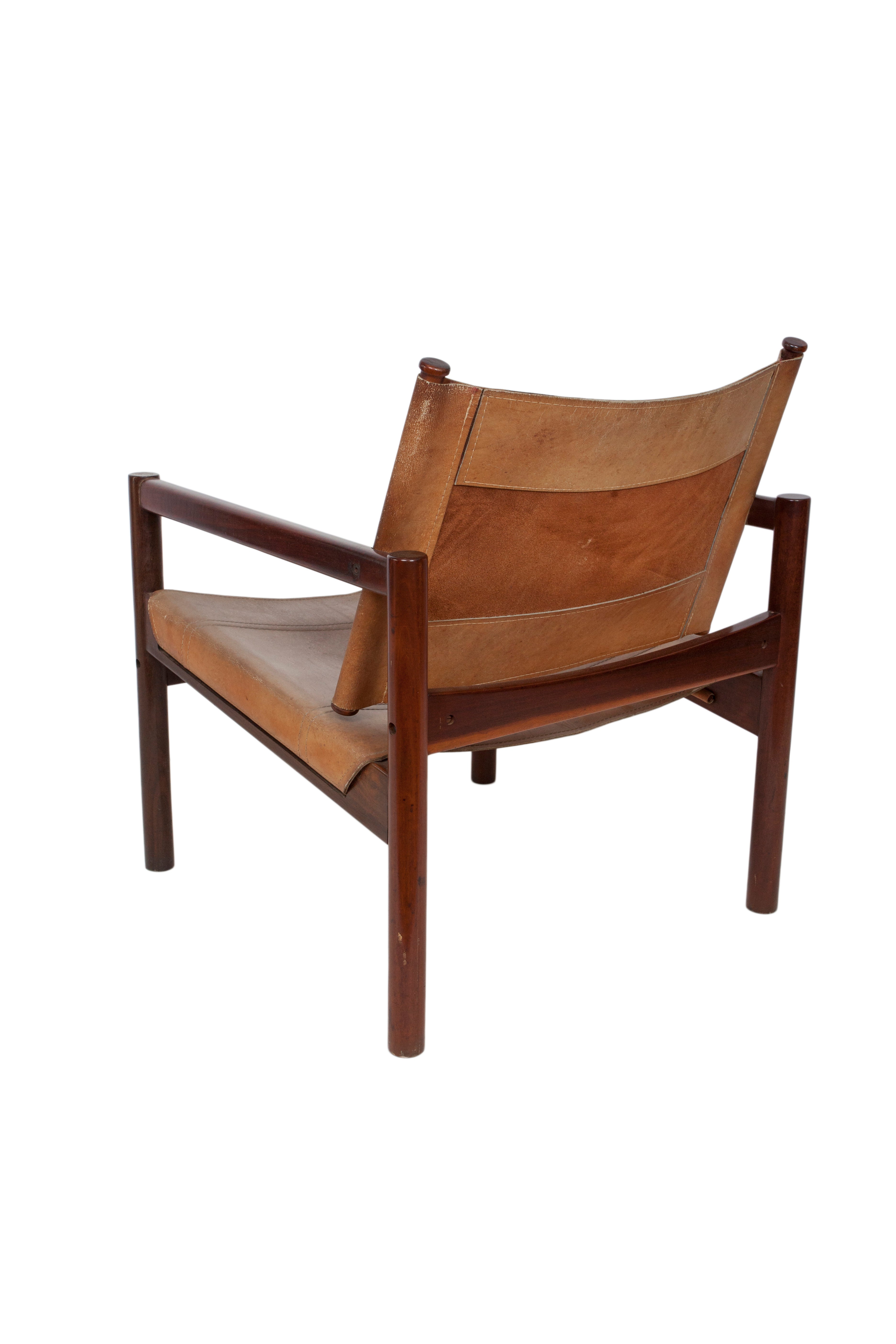 leather slingback chair on Pair Of Michel Arnoult Leather Sling Back Chairs At 1stdibs