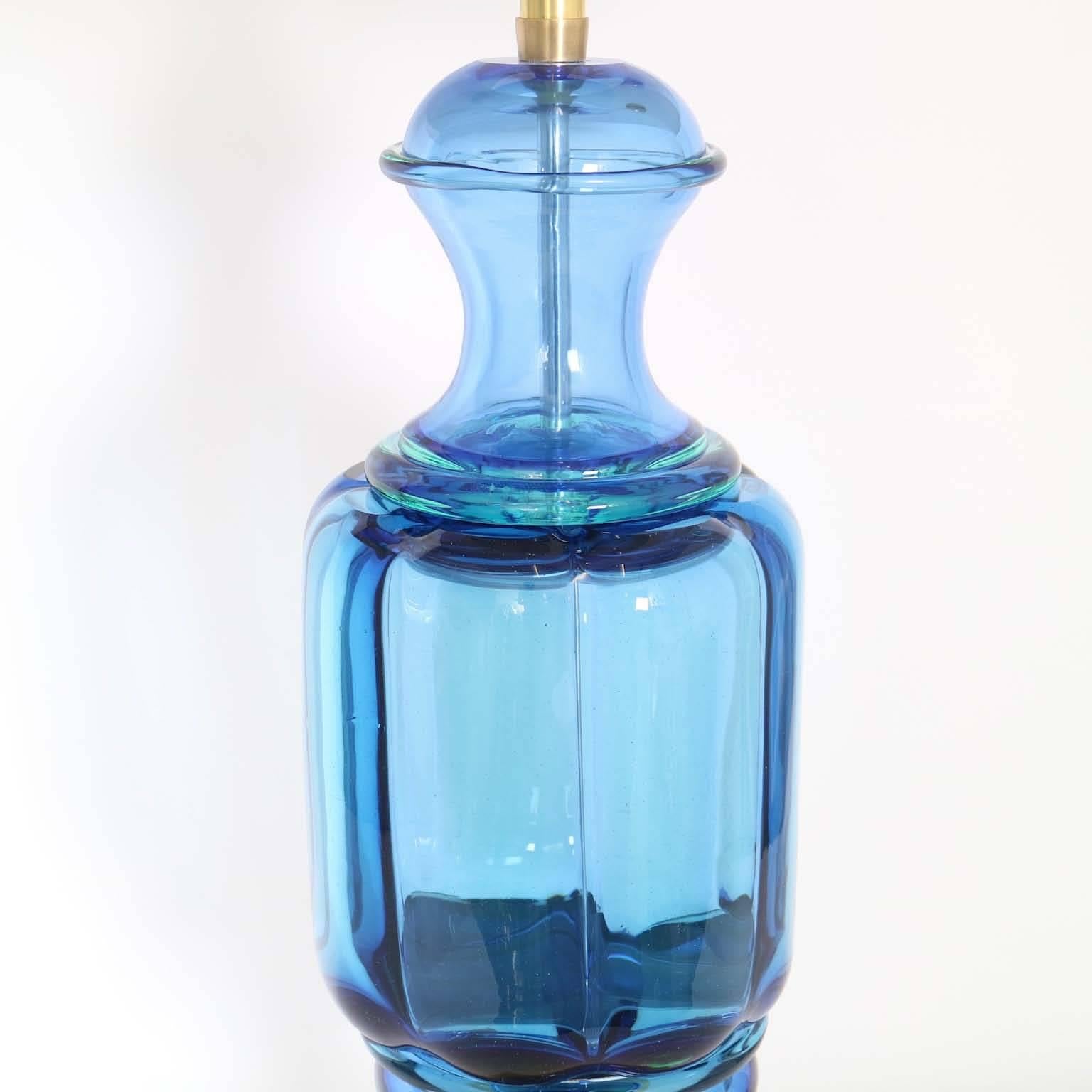 Mid-Century Modern Restored Murano Glass Lamp by Seguso for Marbro