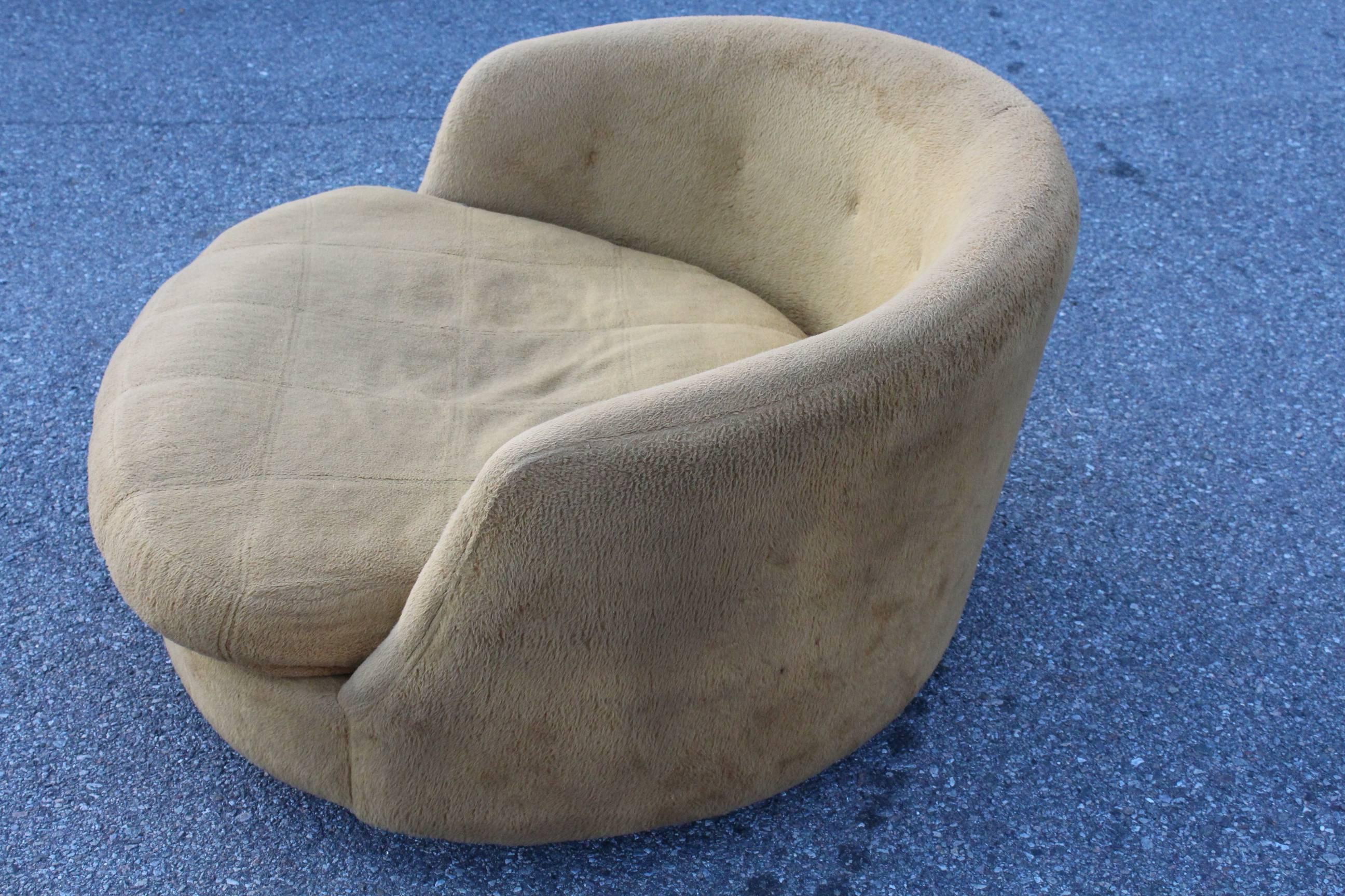Milo Baughman Round Lounge Chair for Thayer Coggin In Good Condition In New York, NY