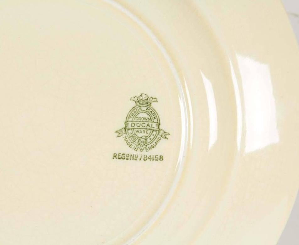 Four Crown Ducal Porcelain Cocktail Plates 1