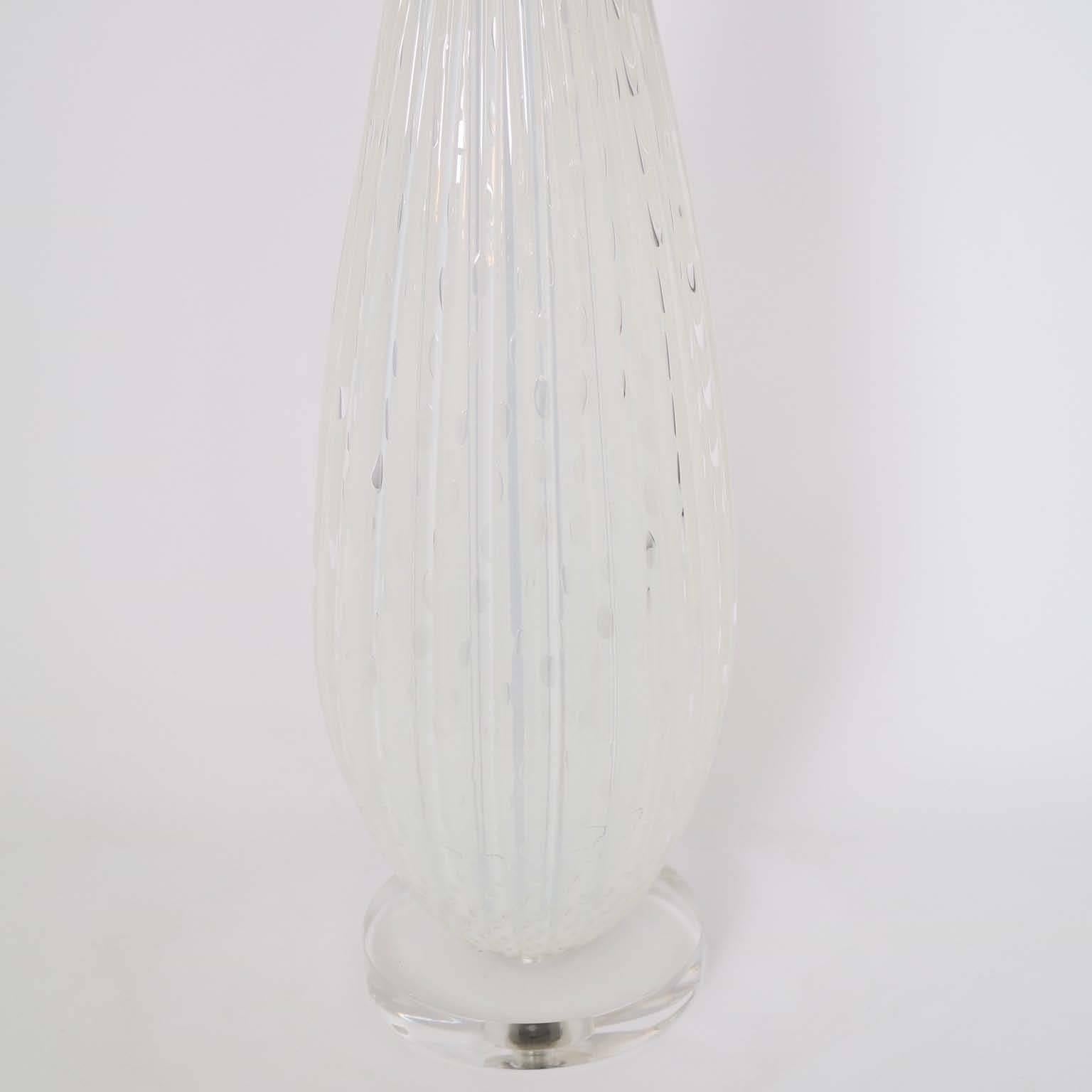 Mid-20th Century Murano Glass Lamp by Barbini