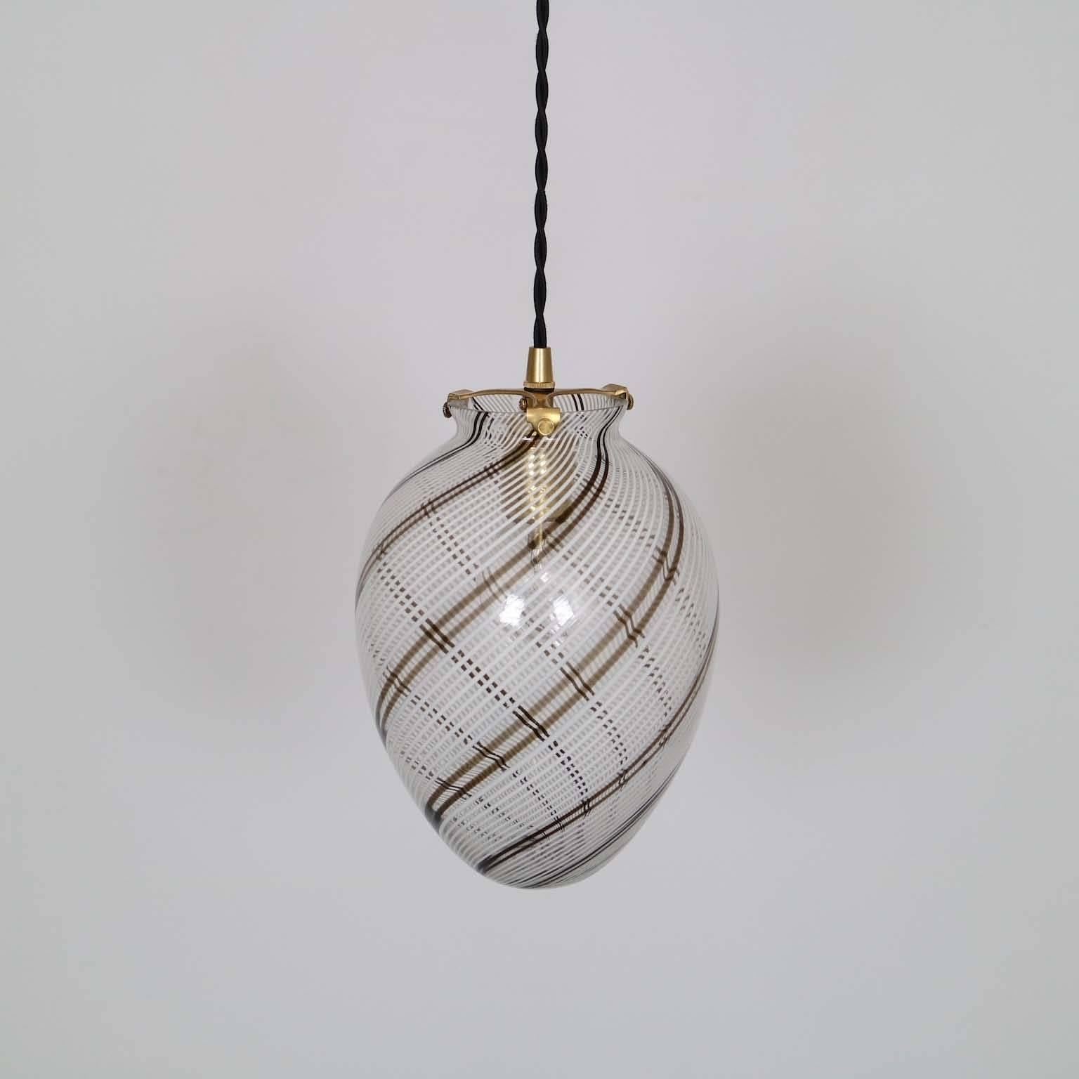 Mid-Century Modern Murano Glass Pendant by Venini