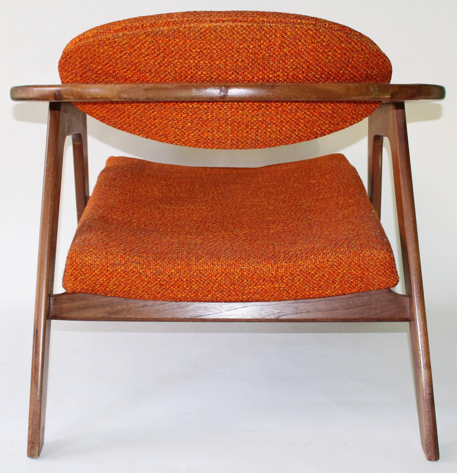 Mid-Century Modern Pair of Adrian Pearsall, 1950s 'Captain's Chairs'