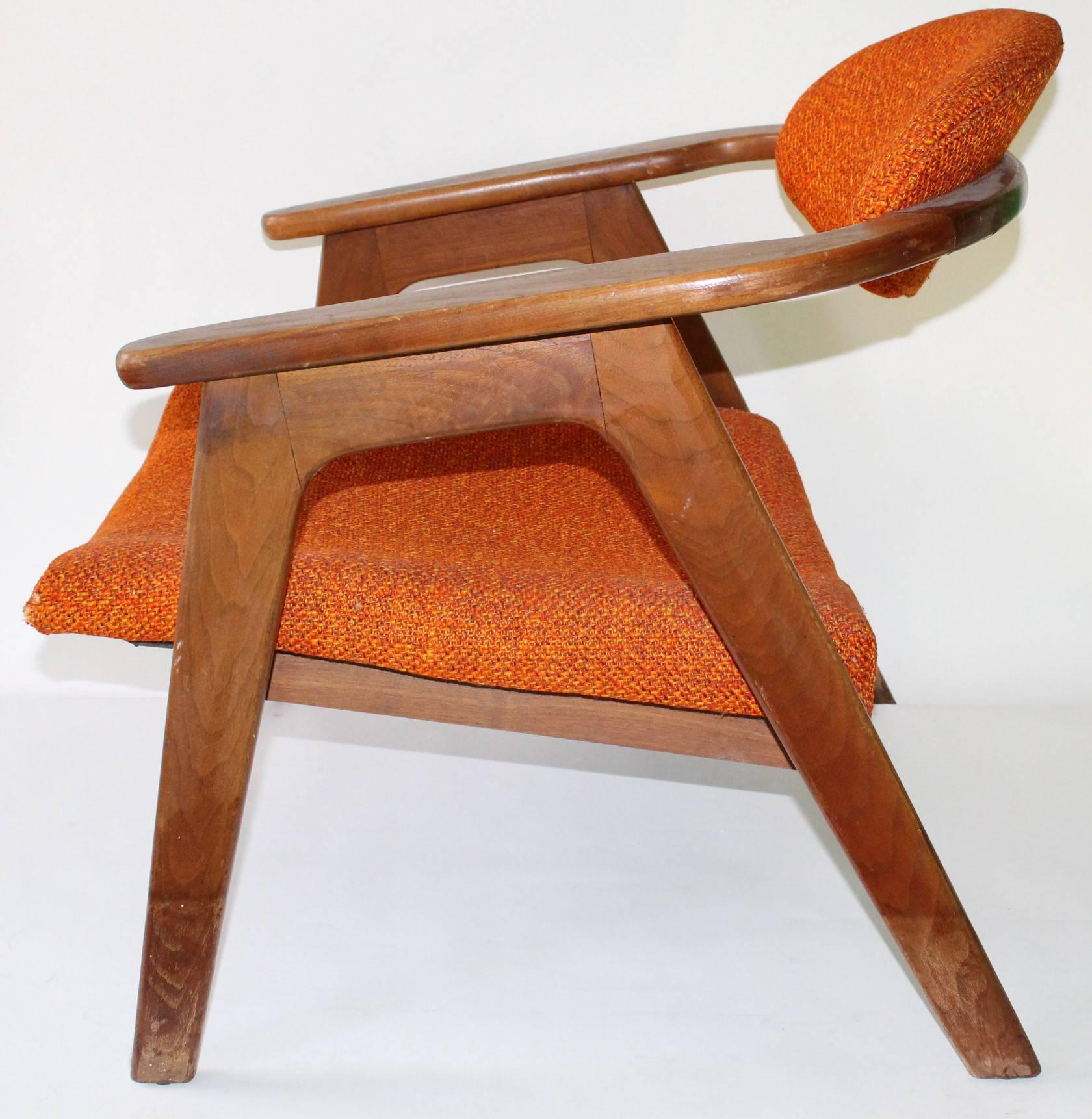 Mid-20th Century Pair of Adrian Pearsall, 1950s 'Captain's Chairs'