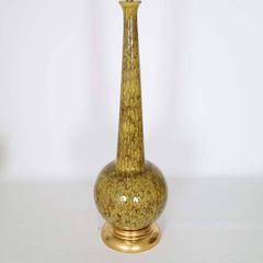 Restored Pair of MCM Drip Glaze Lamps