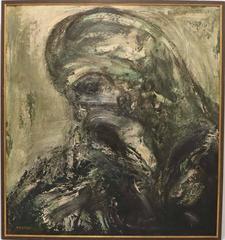 Joachim Probst, "Christ Doomed", Oil on Board, Signed