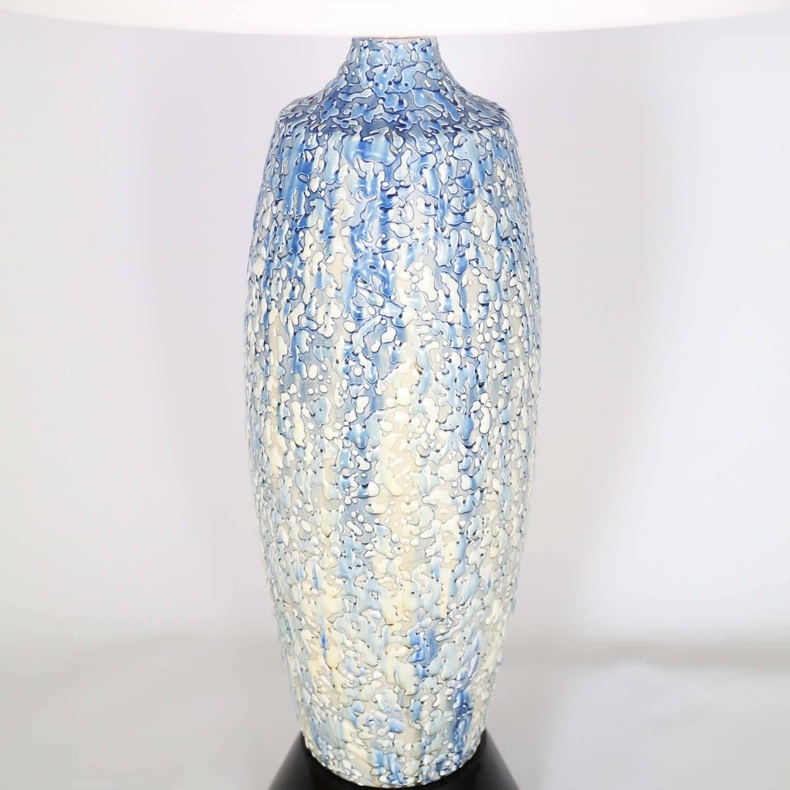 mcm drip glaze lamp